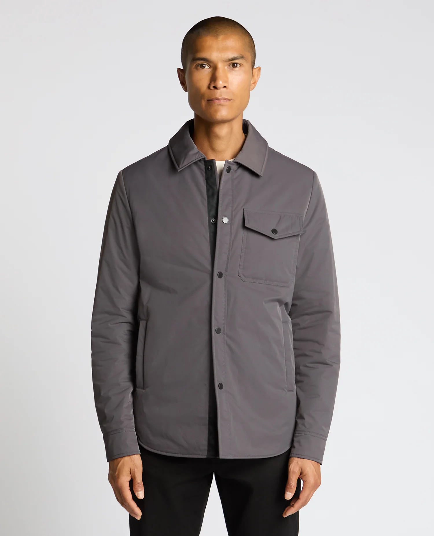 Padded Button-Up Jacket
