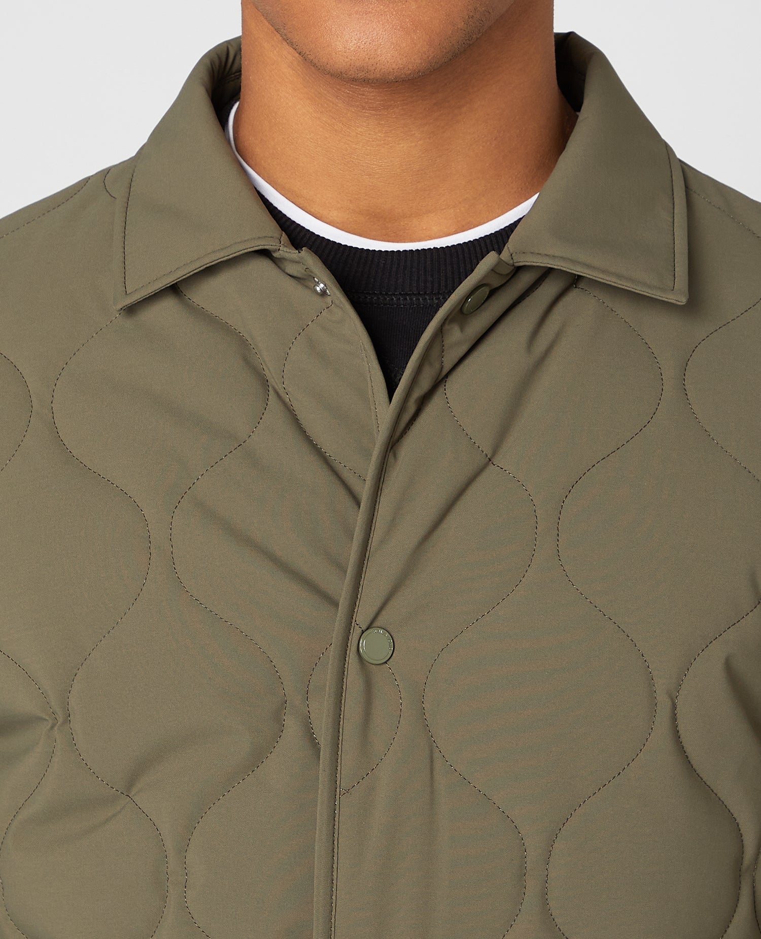 Lightweight Quilted Overshirt - Image 4
