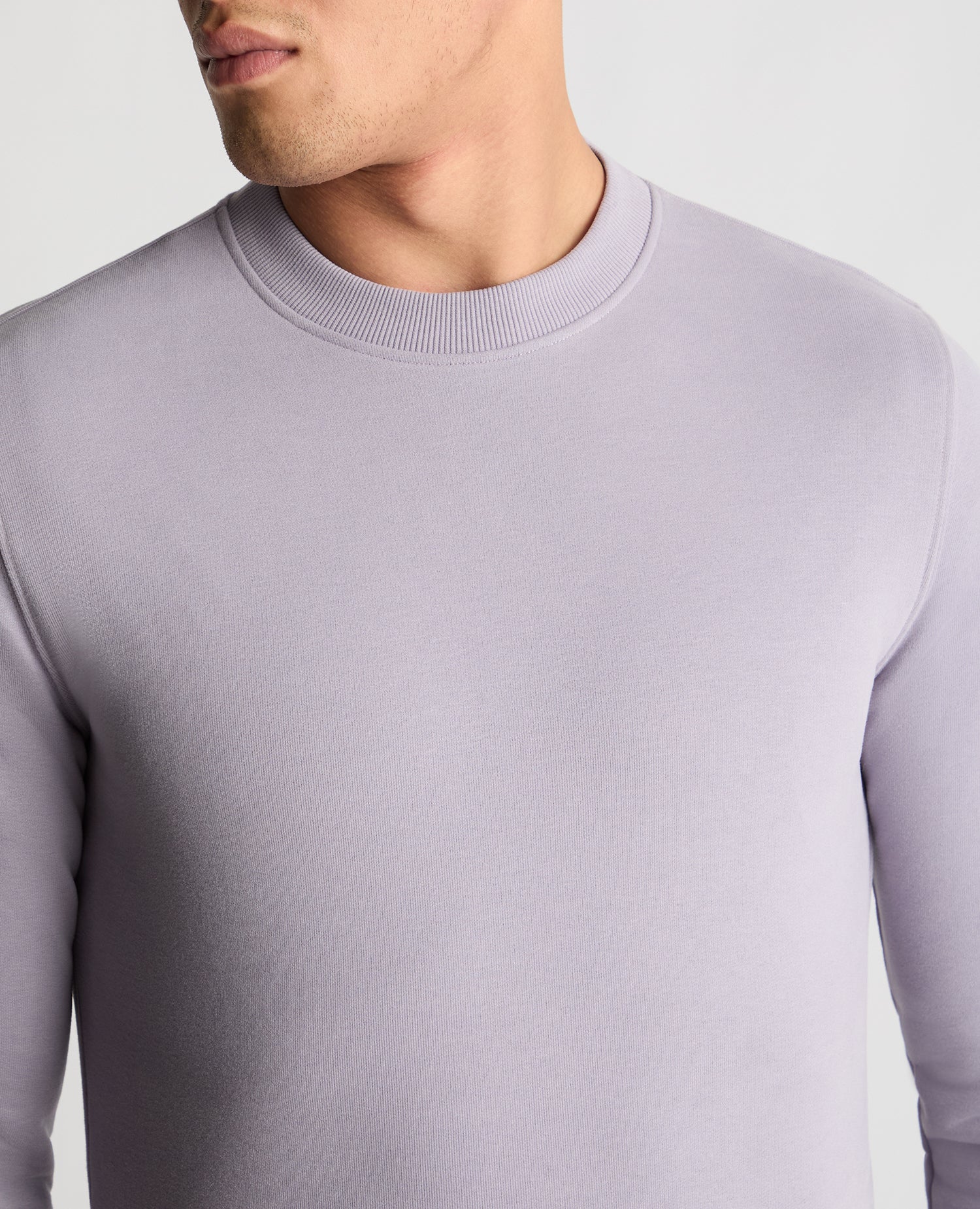 Crew Neck Terry Embroidered Sweatshirt - Image 5