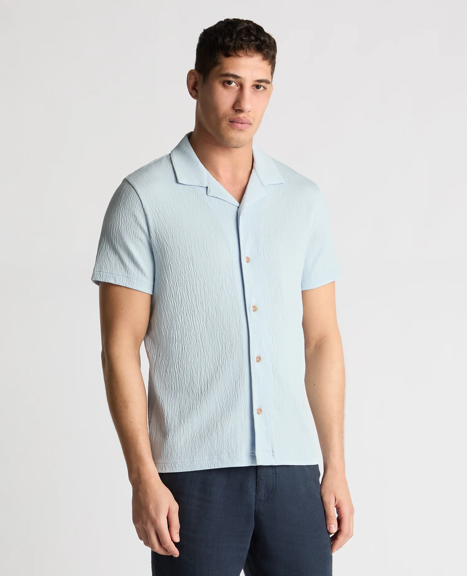 Cuban Collar Jersey Shirt
