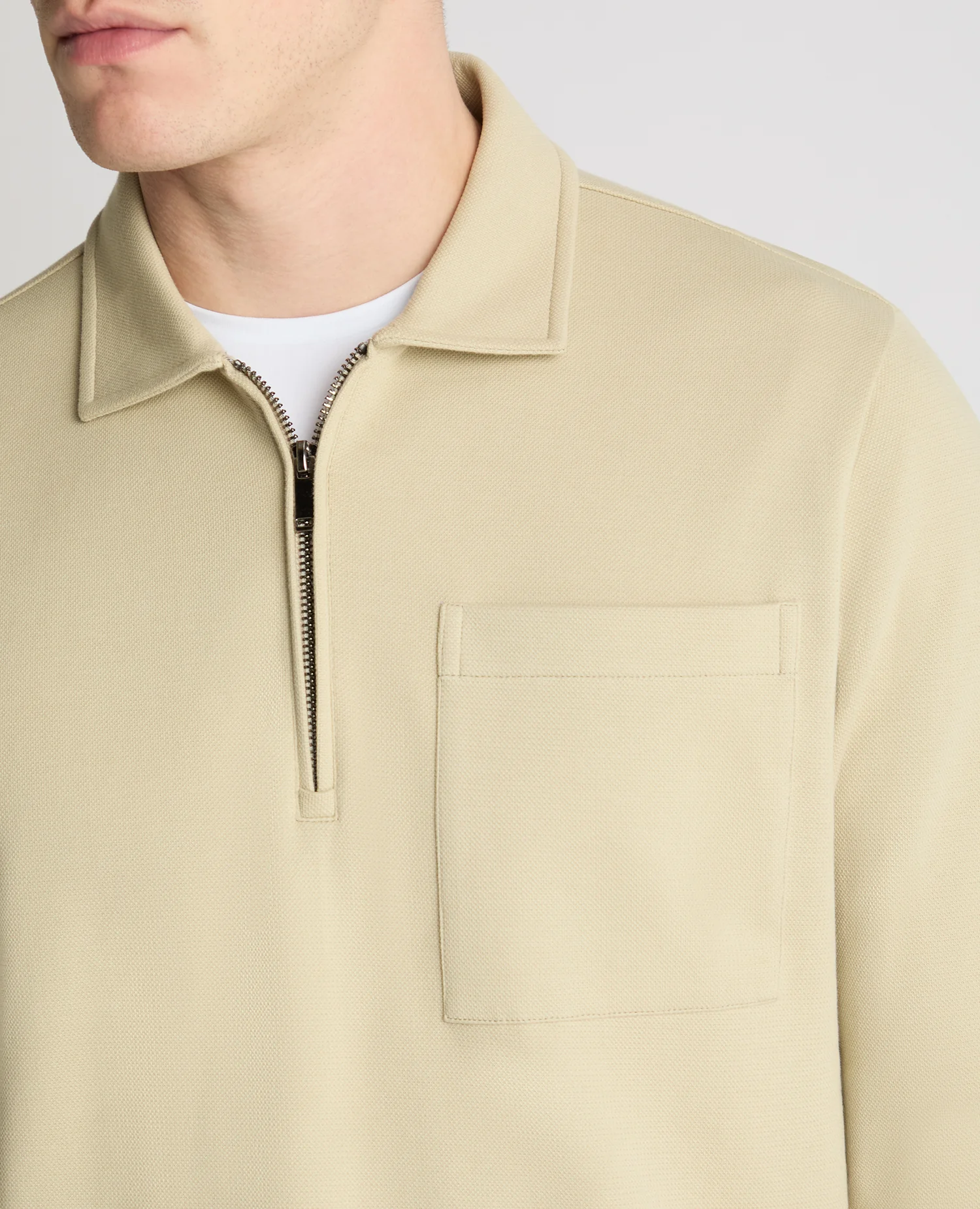 Half-Zip Jersey Sweatshirt - Image 5