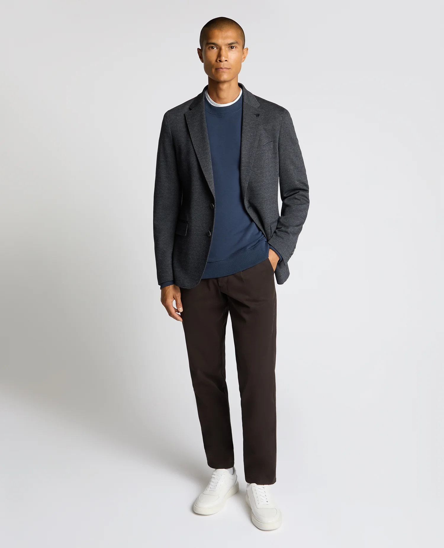Slim Fit Jersey-Blend Angelo Jacket - Image 2