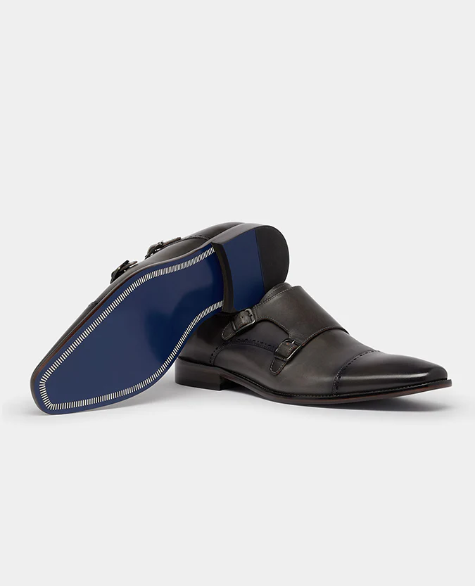 Leather Monk Strap Brogue - Image 3