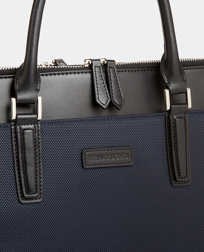 Leather-Trimmed Briefcase - Image 4