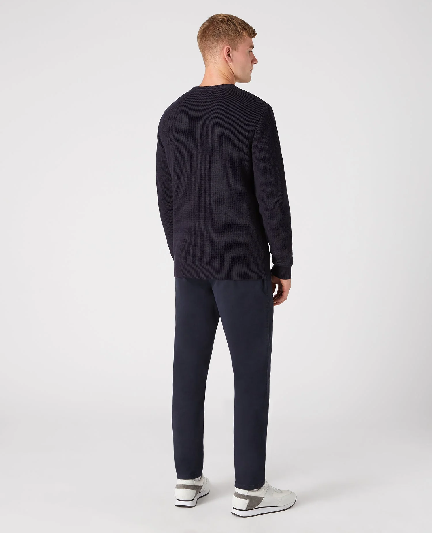 Tapered Fit Cotton-Rich Crew Neck Sweater - Image 3