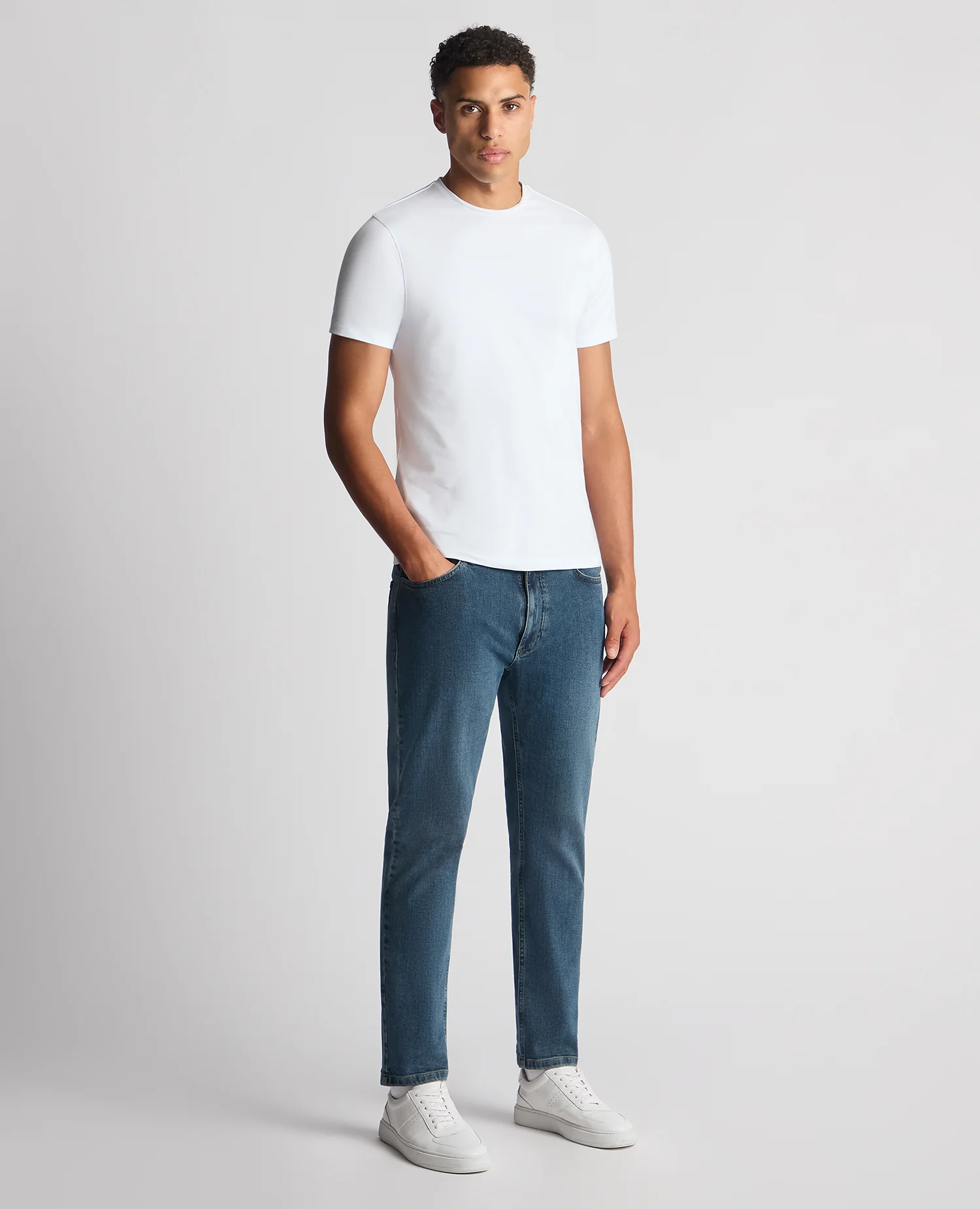 Roman Modern Straight Fit Cotton-Stretch Jean - Image 2