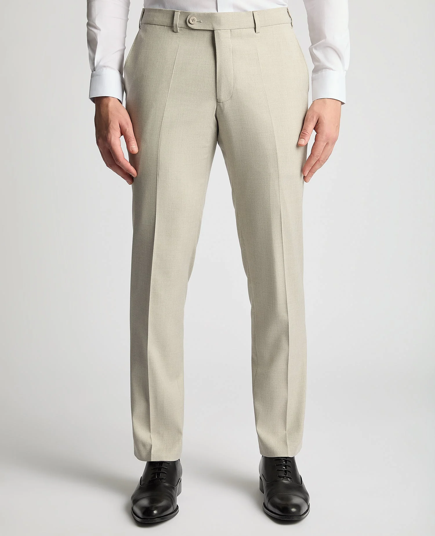 Tapered Fit Stretch Formal Trousers