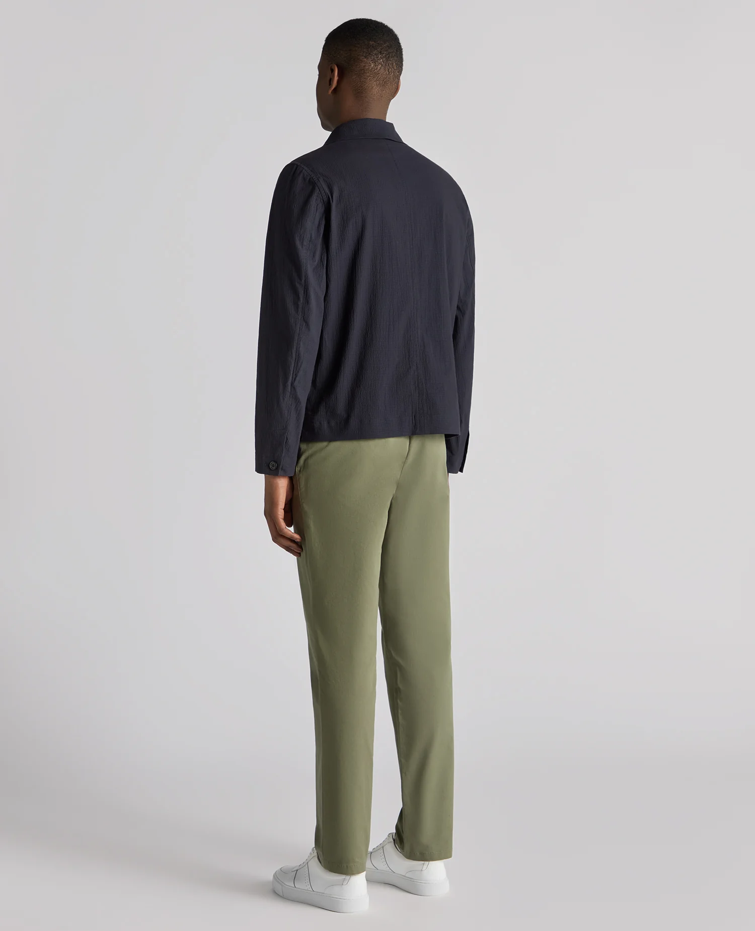 Regular Fit Seersucker Chore Jacket - Image 3