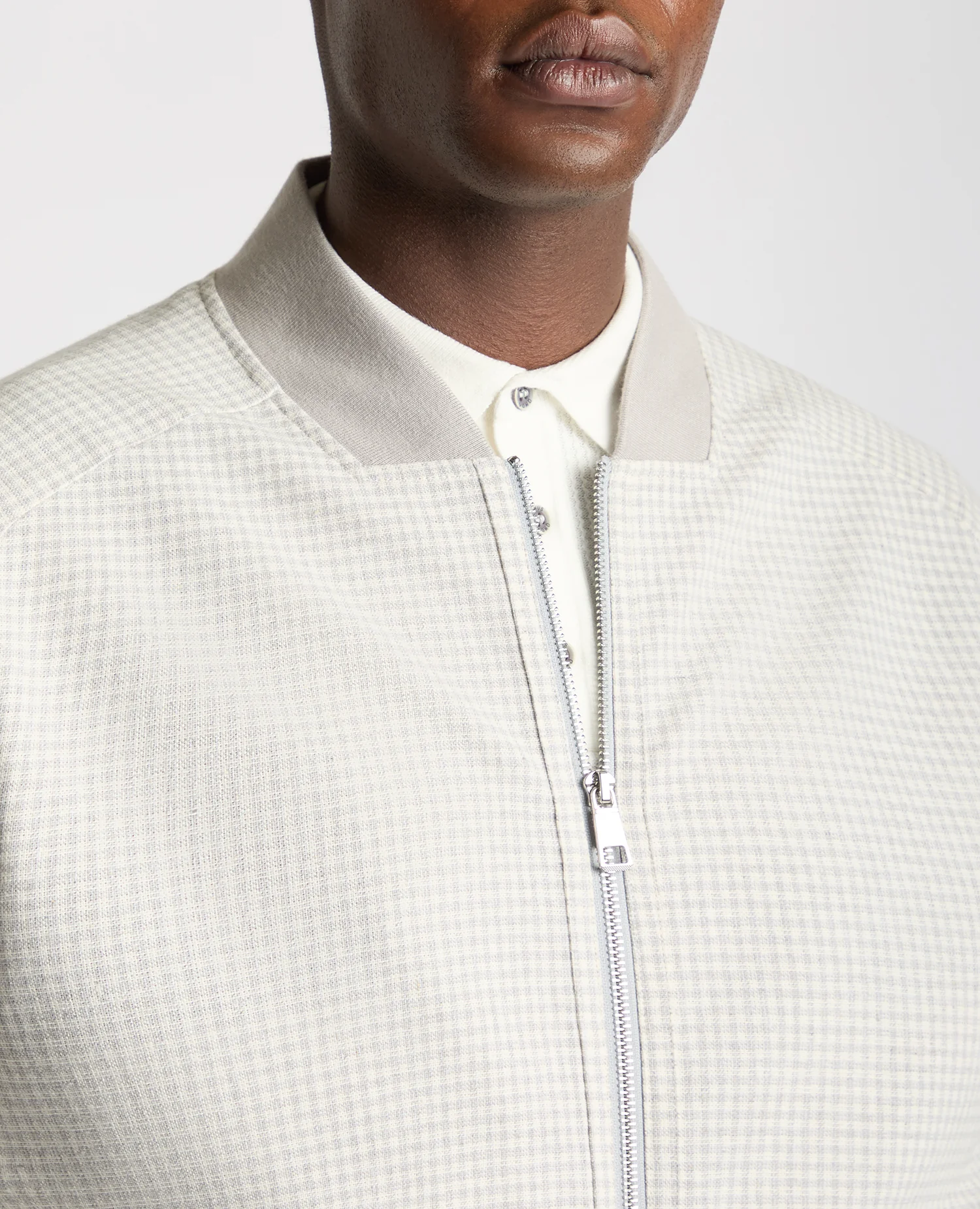 Regular Fit Club Check Bomber Jacket - Image 5