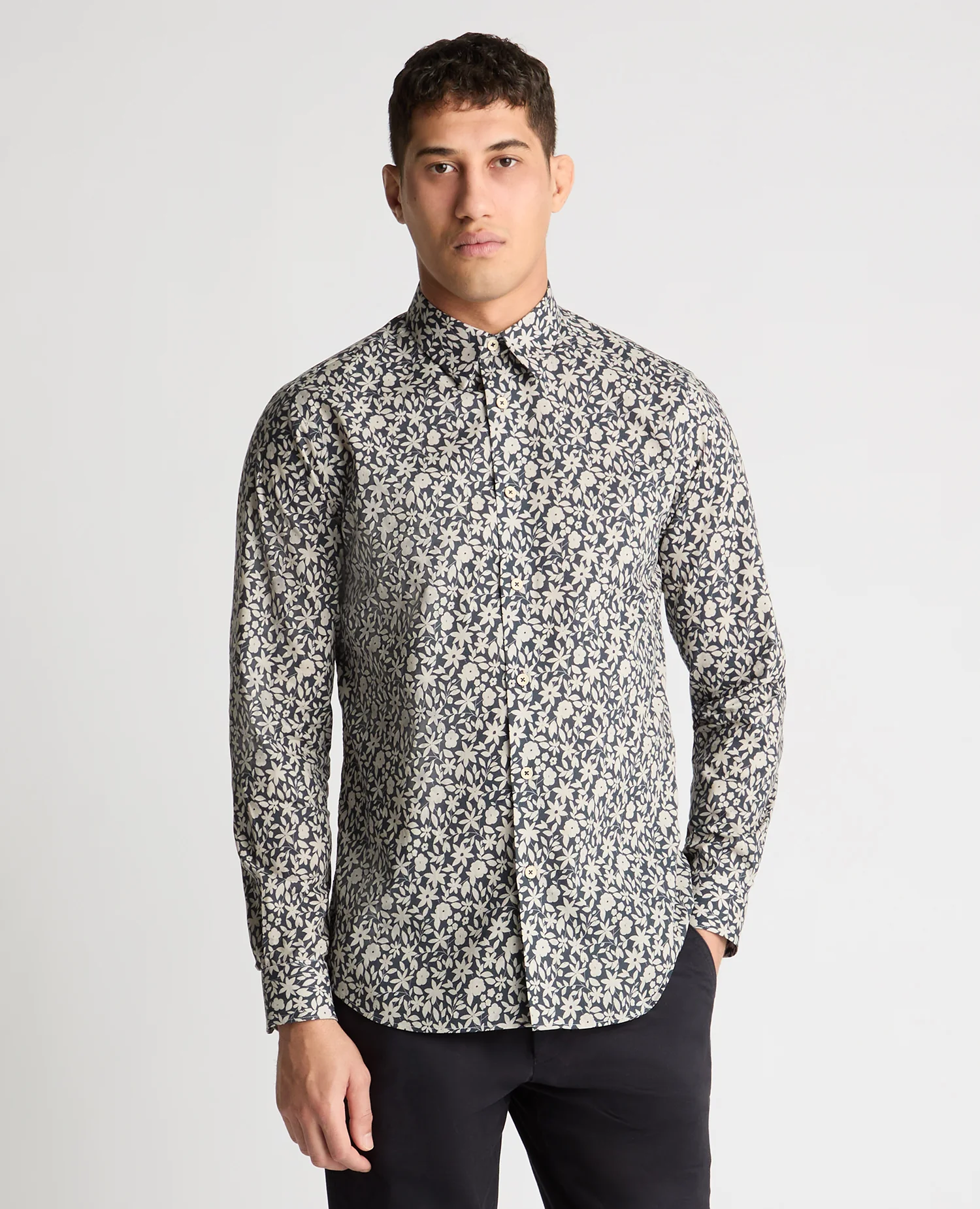 Regular Fit Floral Cotton Shirt