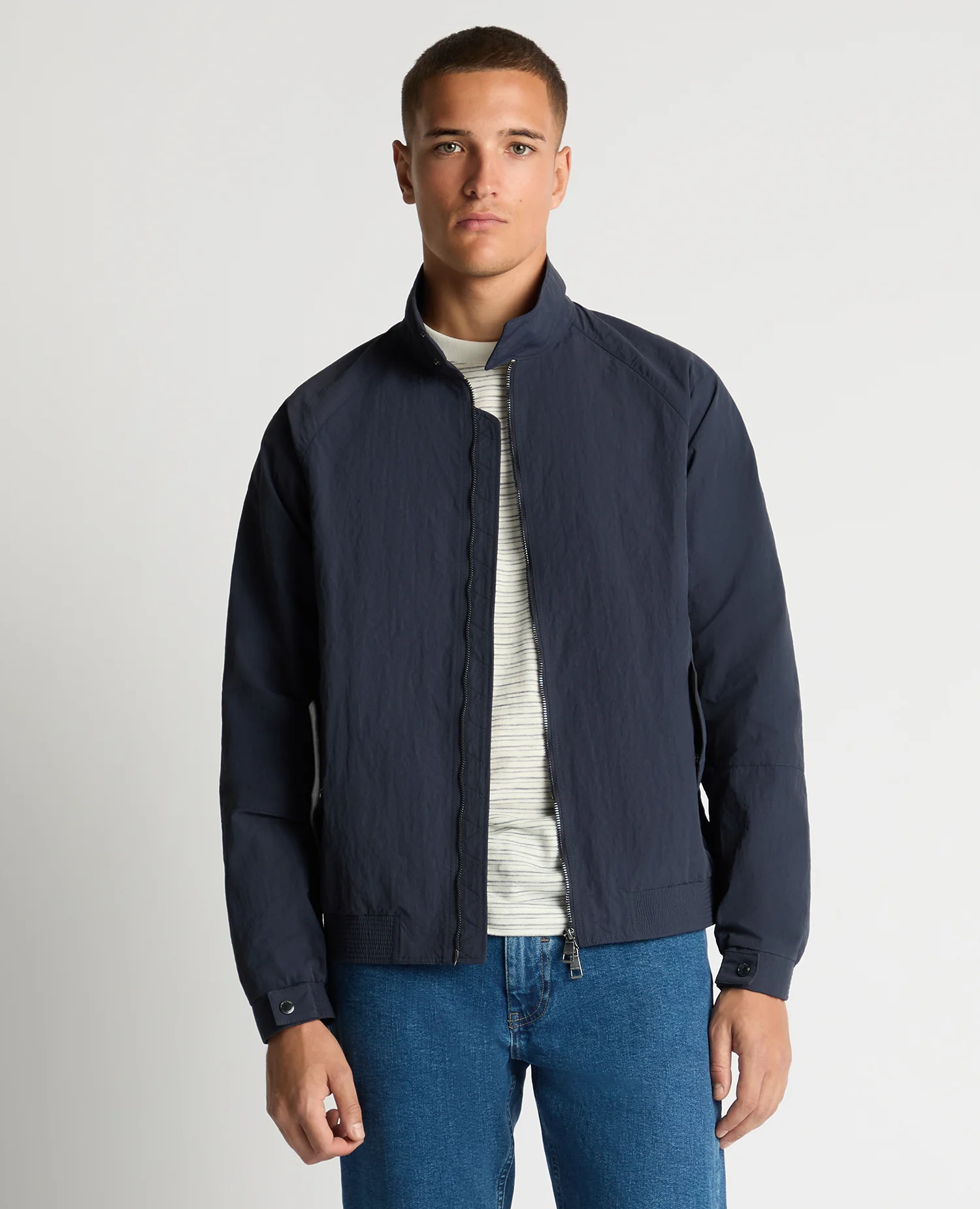 Regular Fit Showerproof Harrington Jacket