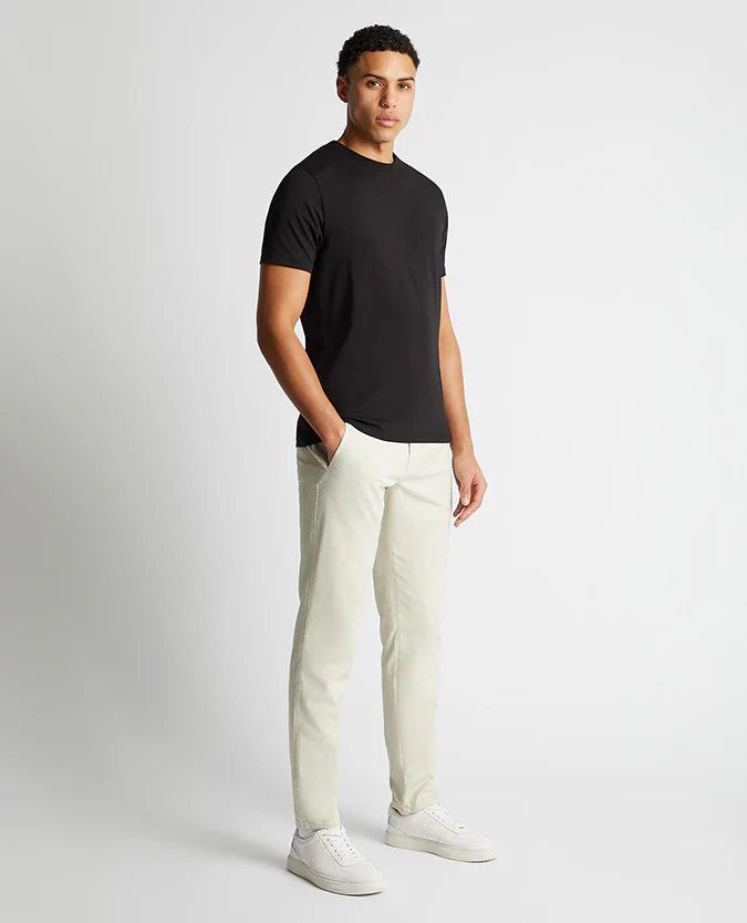 Relaxed Fit Crew Neck Tencel T-Shirt - Image 2