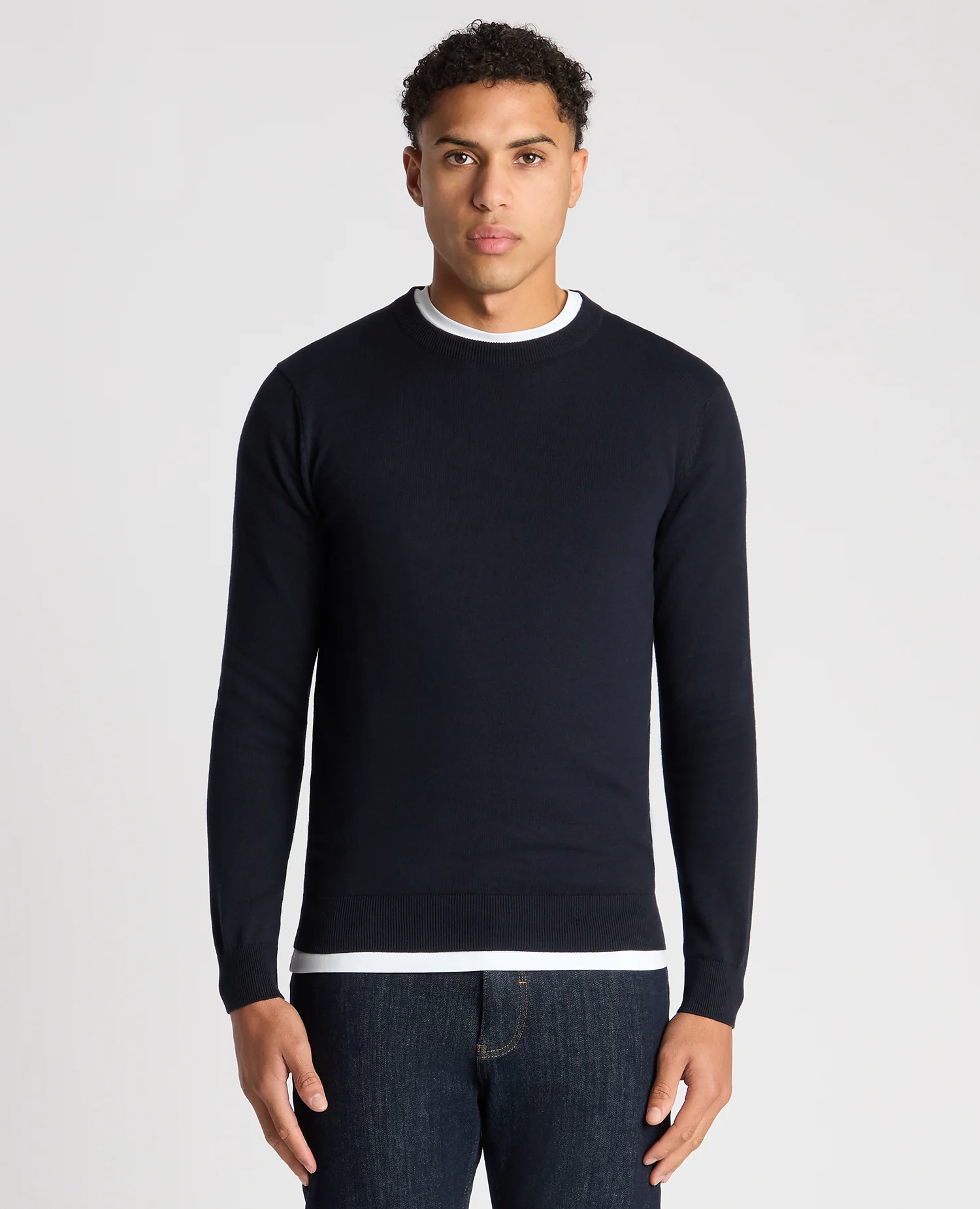 Cotton Crew Neck Jumper