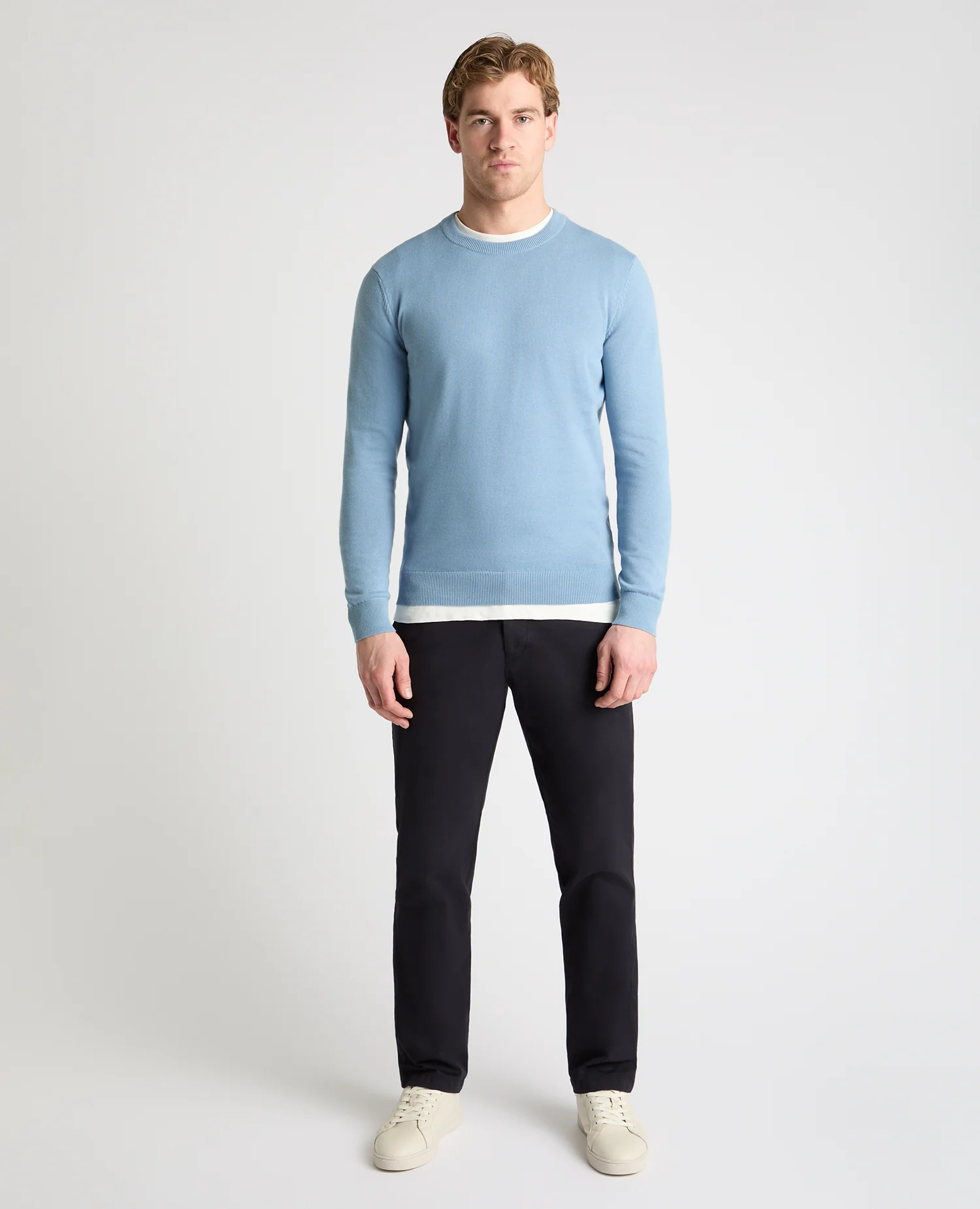 Cotton Crew Neck Jumper - Image 2