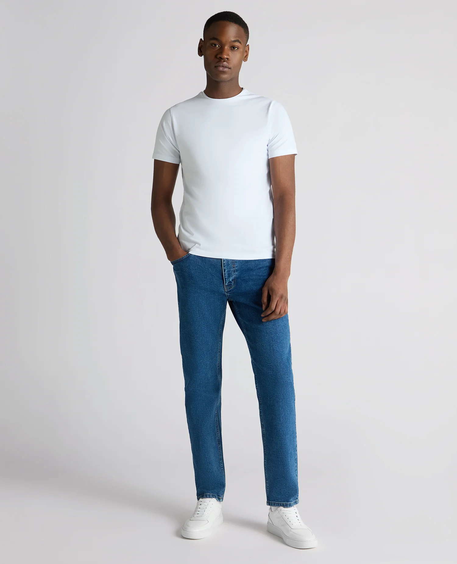 Roman Modern Straight Fit Cotton-Stretch Jean - Image 2