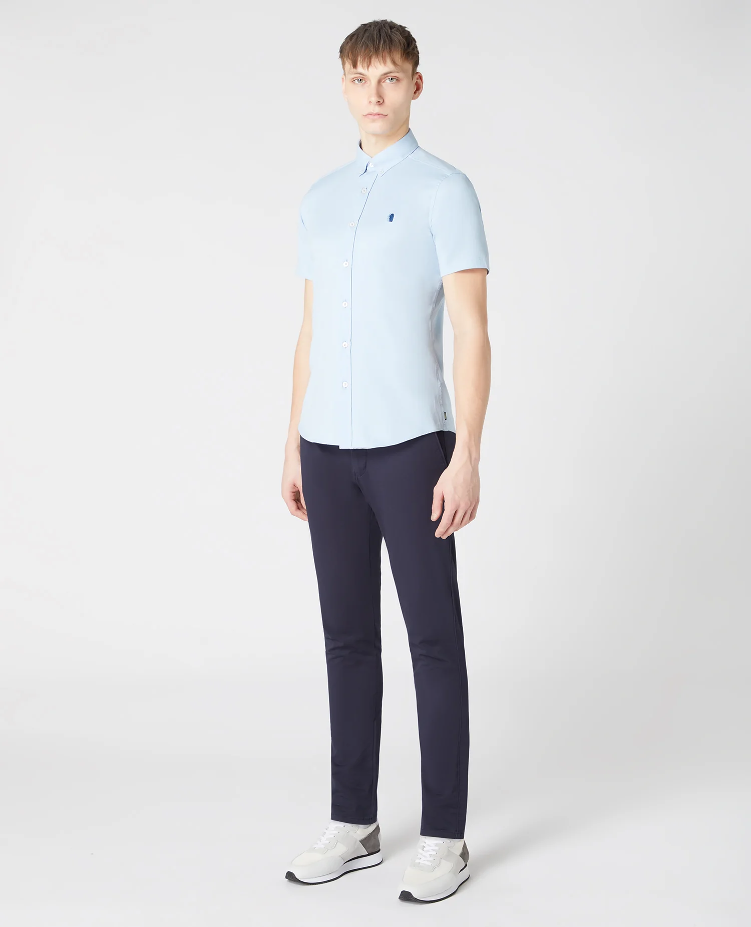 Slim Fit Cotton Stretch Shirt - Image 2