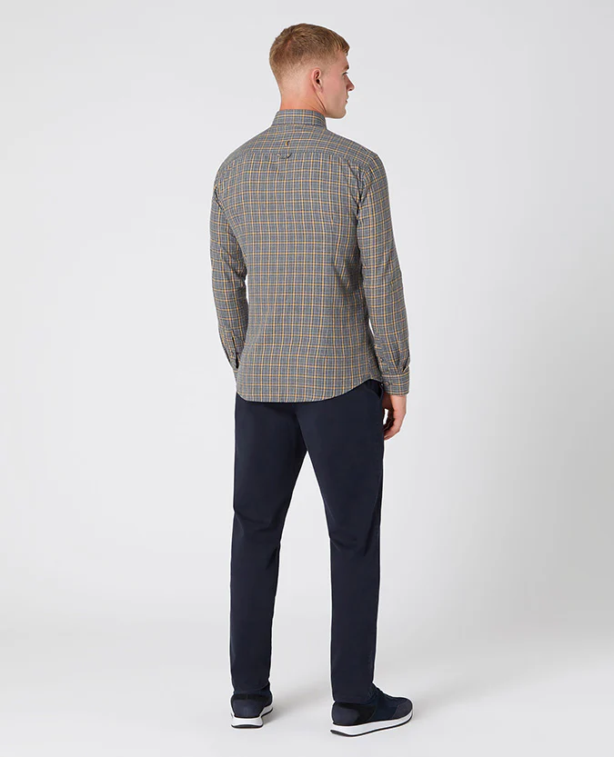 Slim Fit Cotton Checked Shirt - Image 3
