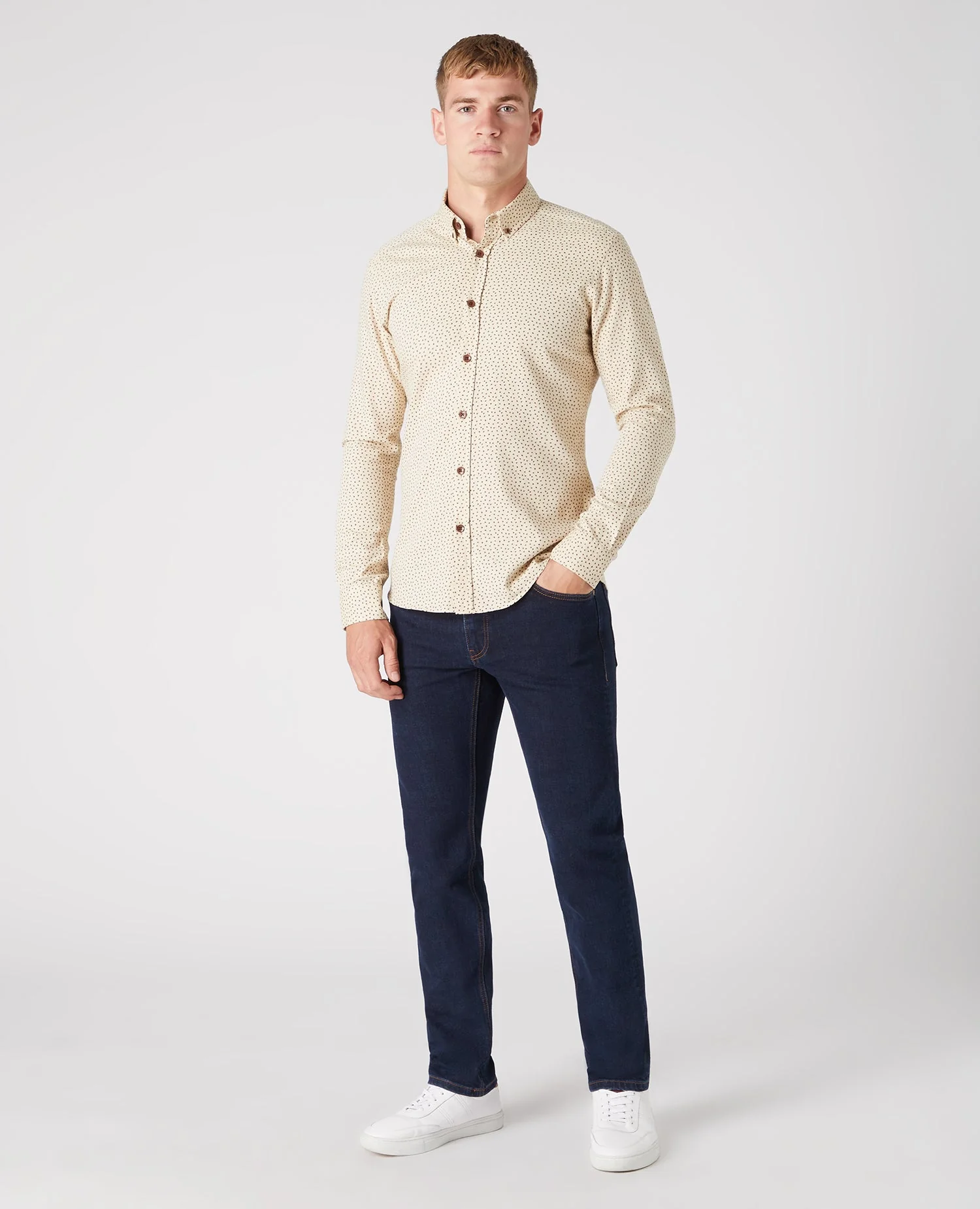 Slim Fit Print Cotton Shirt - Image 2