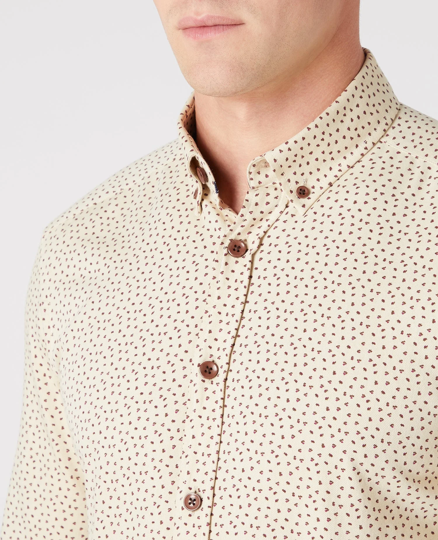 Slim Fit Print Cotton Shirt - Image 4