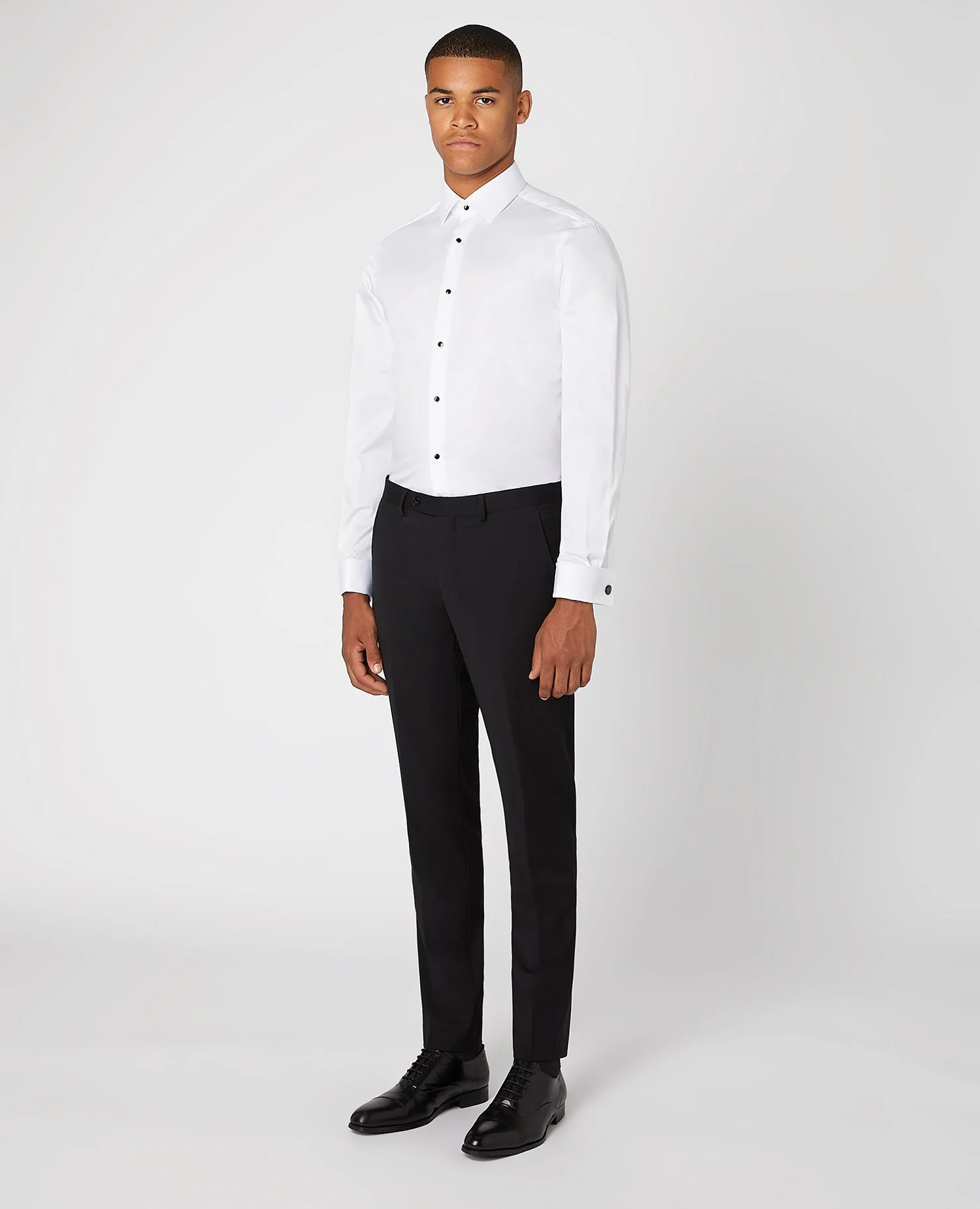 Tapered Fit Stud Button Shirt - Image 2