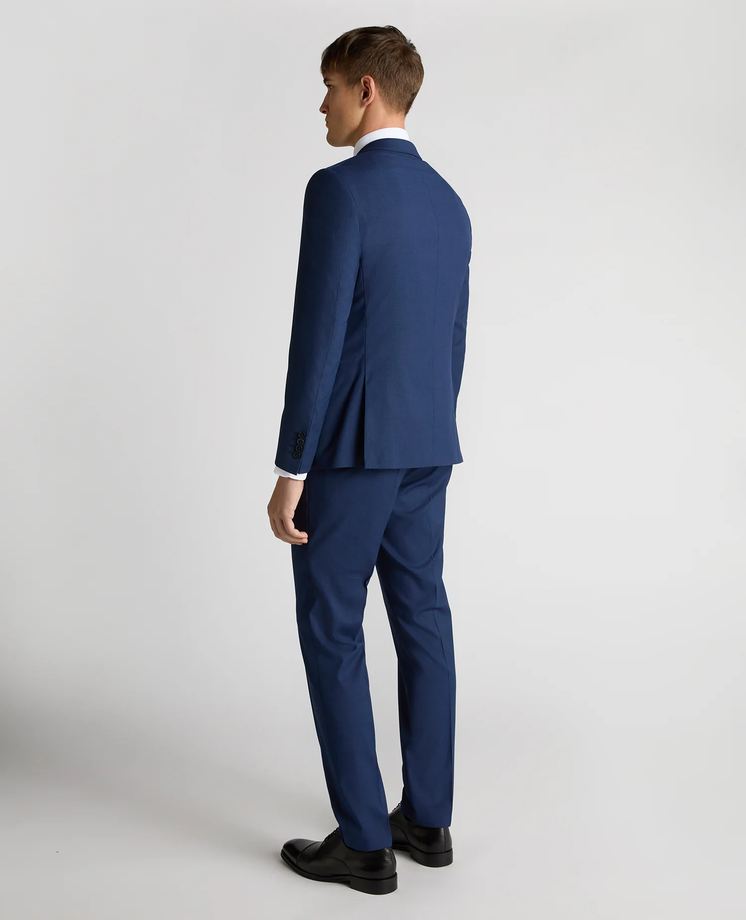 Slim Fit Micro Check Stretch Suit - Image 3