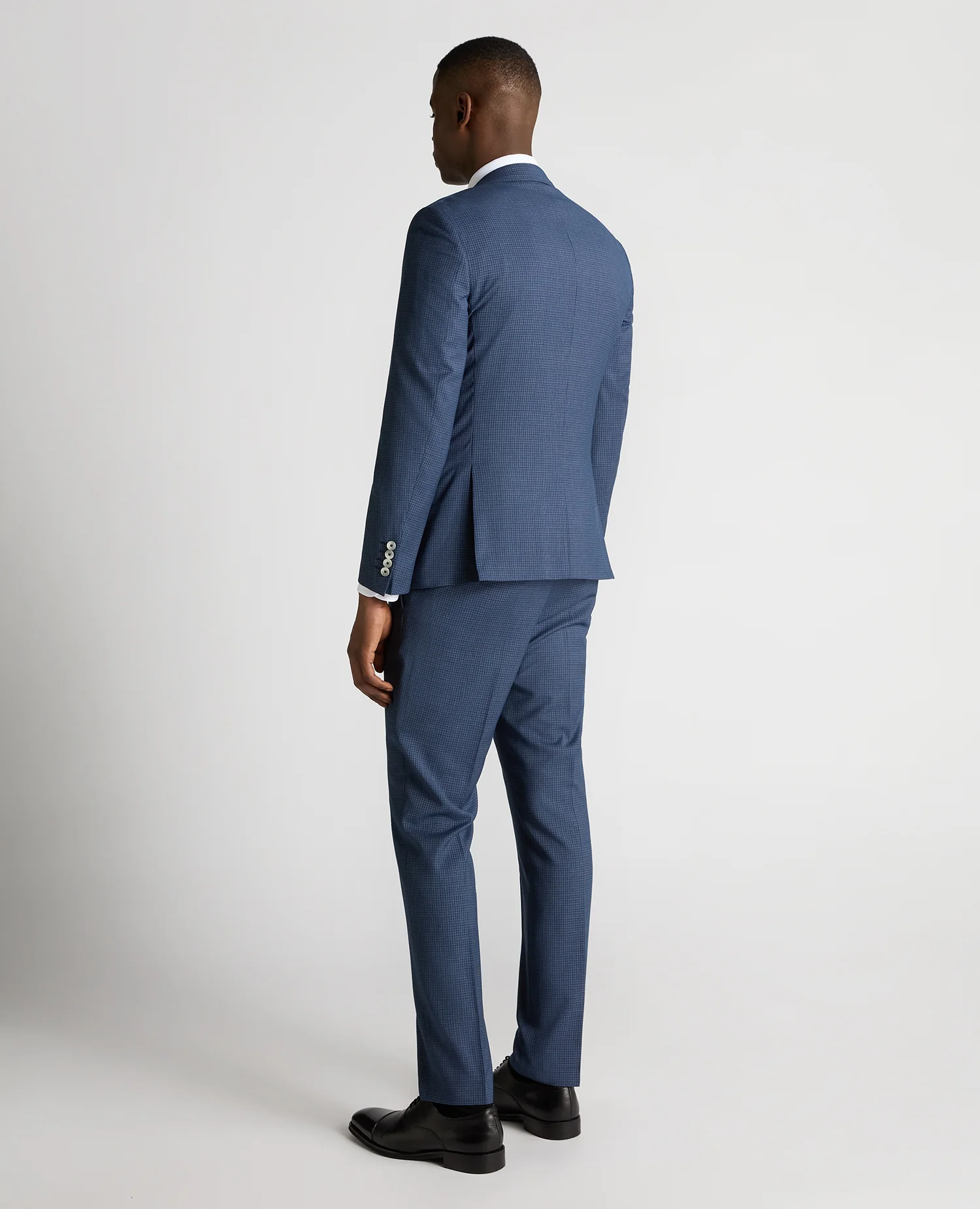 Slim Fit Checked Stretch Suit - Image 3