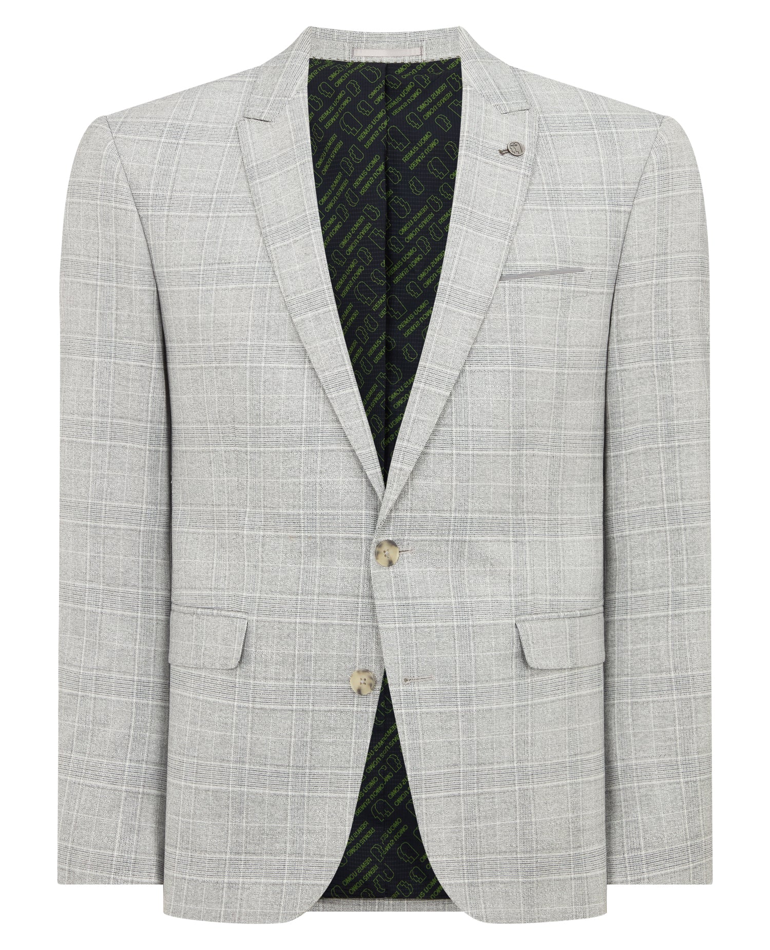 Slim Fit Checked Stretch Suit - Image 6