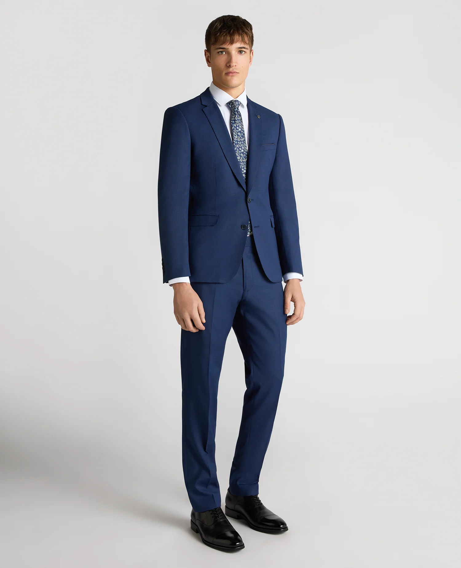 Slim Fit Micro Check Stretch Suit Jacket - Image 2
