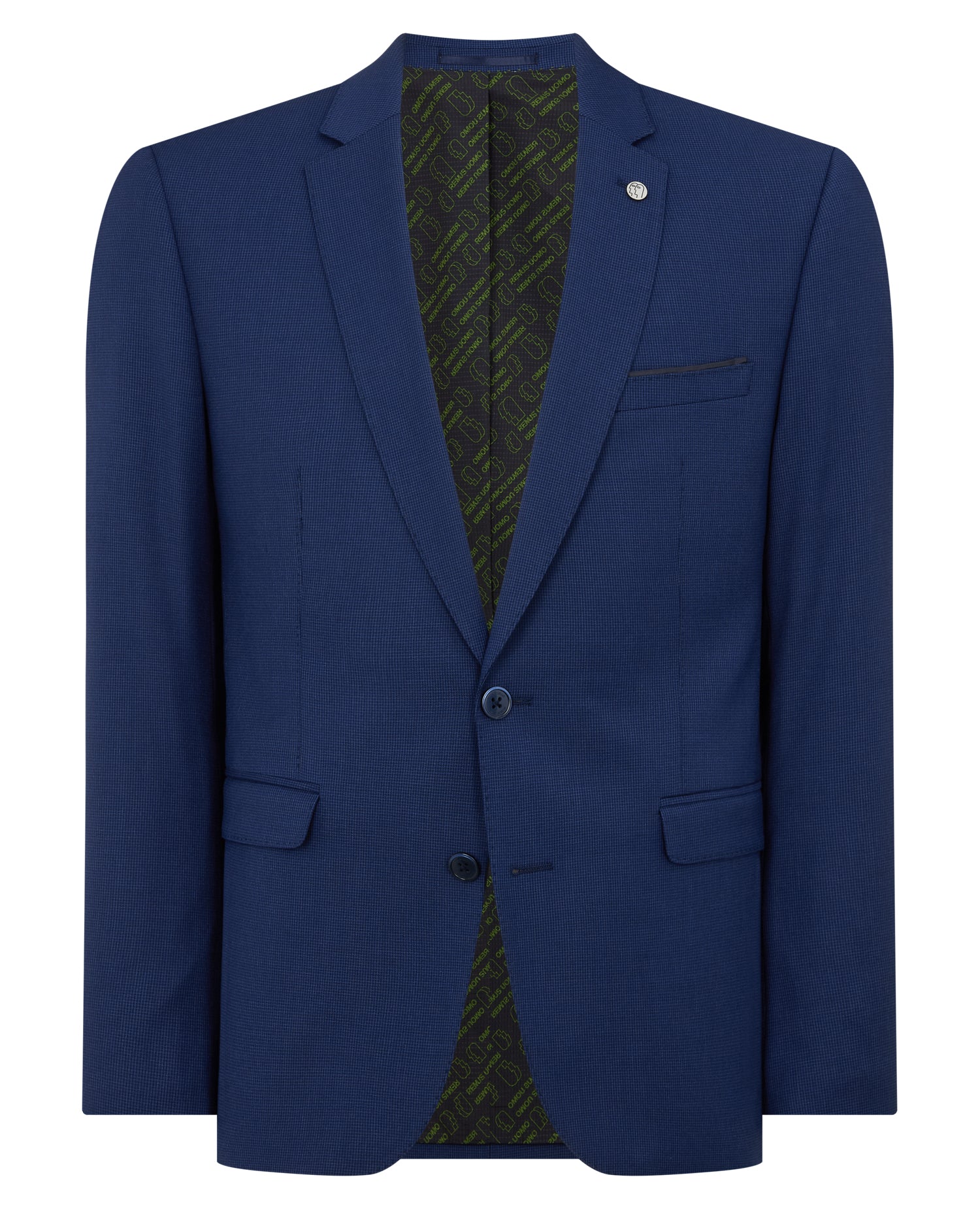 Slim Fit Micro Check Stretch Suit Jacket - Image 6