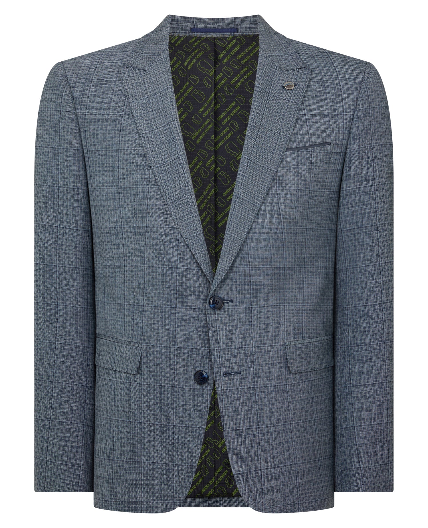Slim Fit Checked Stretch Suit - Image 7