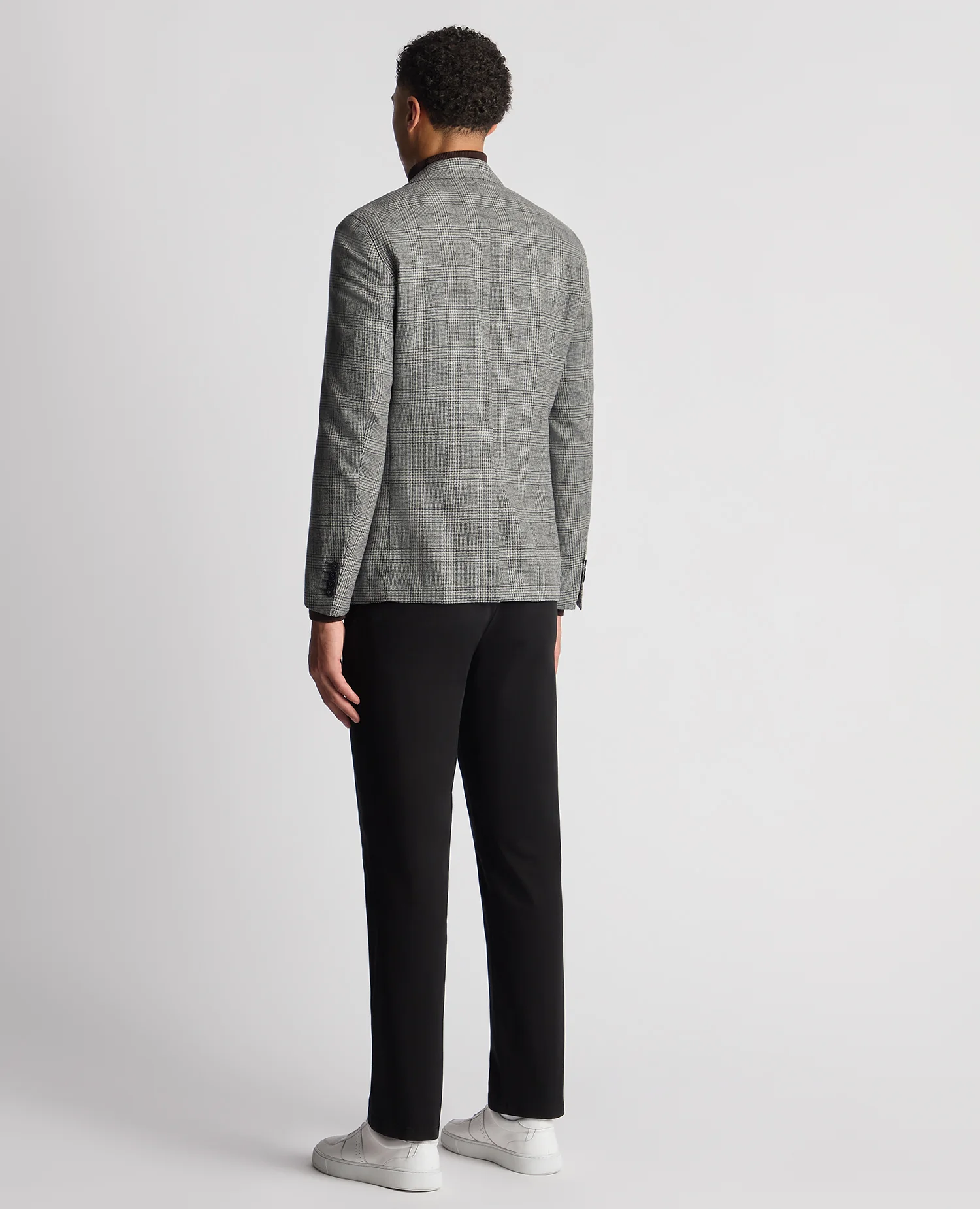 Slim Fit Checked Wool-Blend Jacket - Image 3
