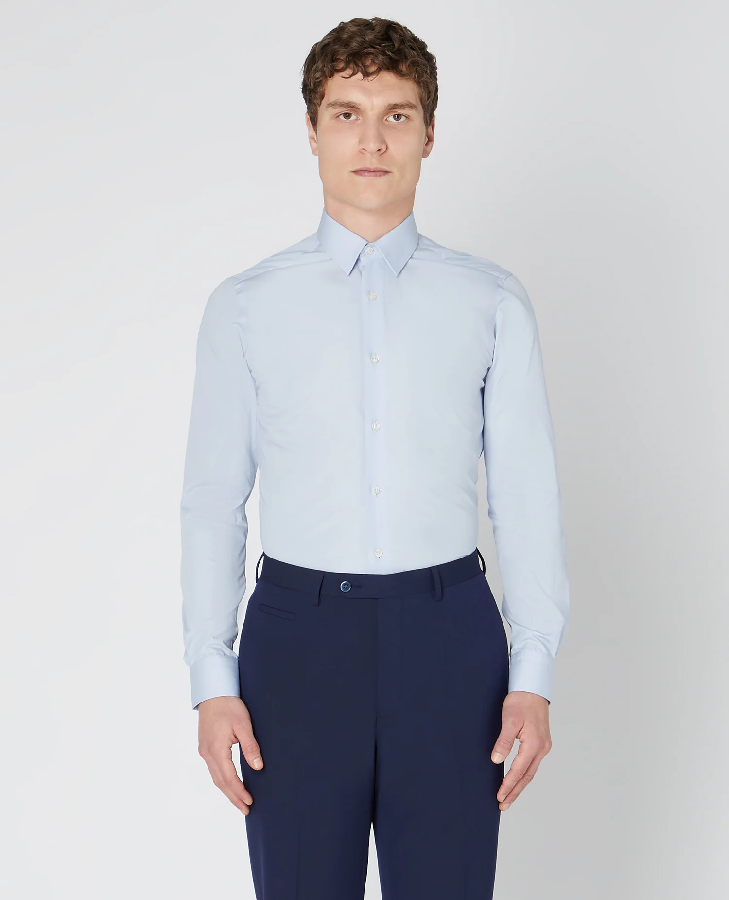 Slim Fit French Front Shirt - Image 6