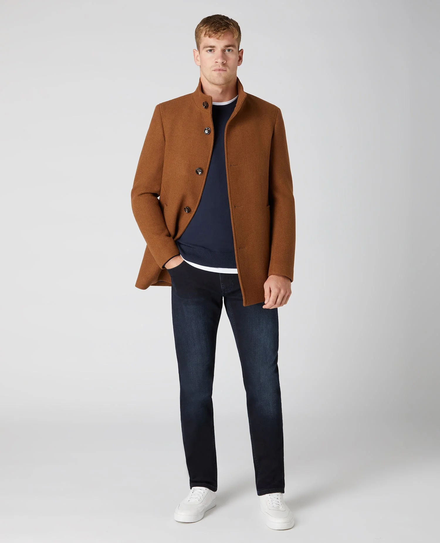 Slim Fit Cotton-Rich Sweater - Image 2