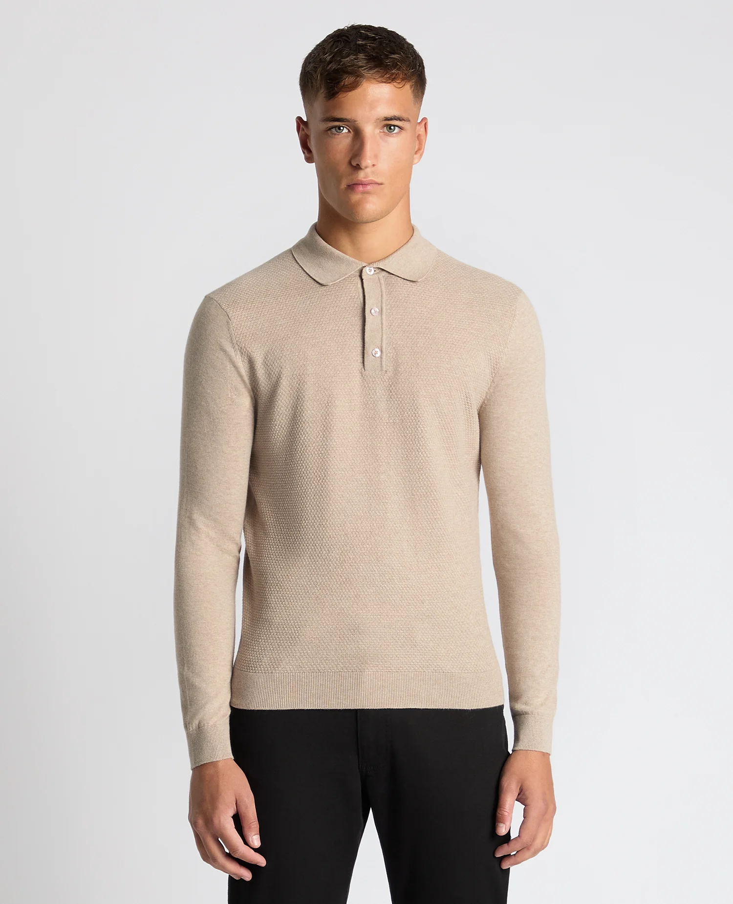 Slim Fit Cotton Knitted Polo