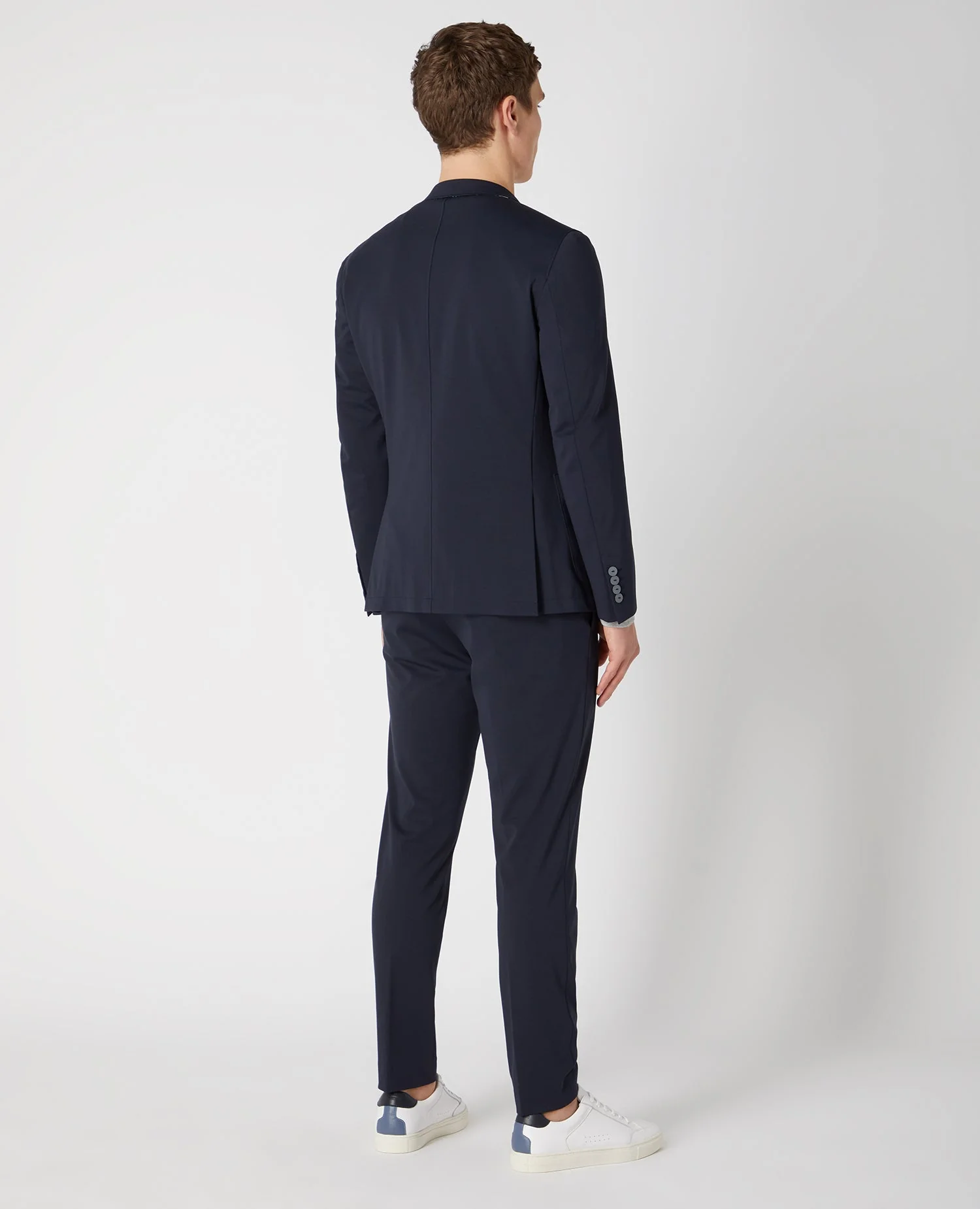 Slim Fit Cotton-Stretch Jersey Jacket - Image 3