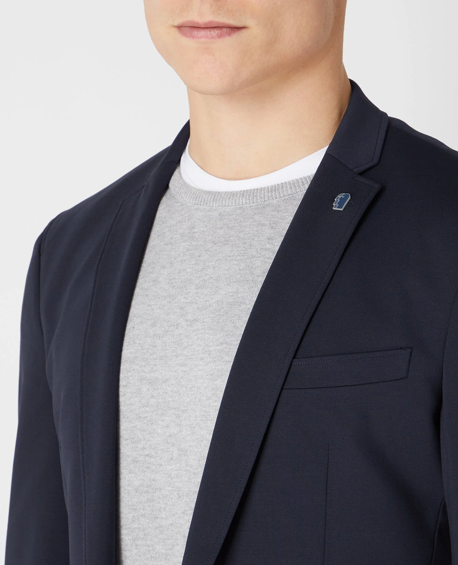 Slim Fit Cotton-Stretch Jersey Jacket - Image 4