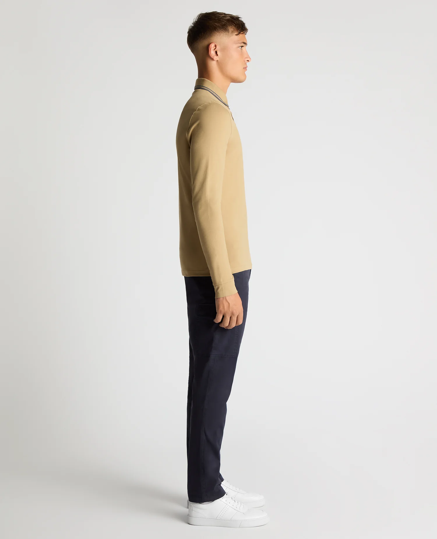 Slim Fit Cotton-Stretch Pique Polo Shirt - Image 4