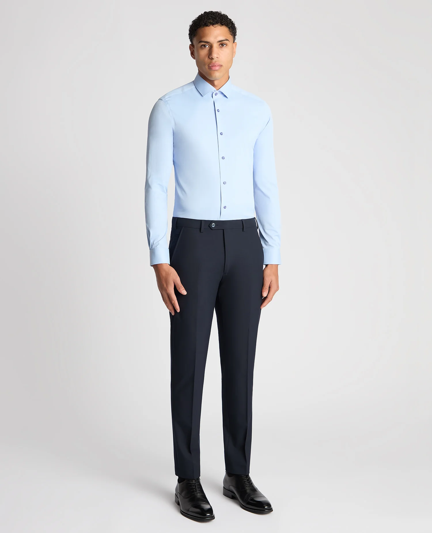 Slim Fit Cotton Stretch Shirt - Image 2