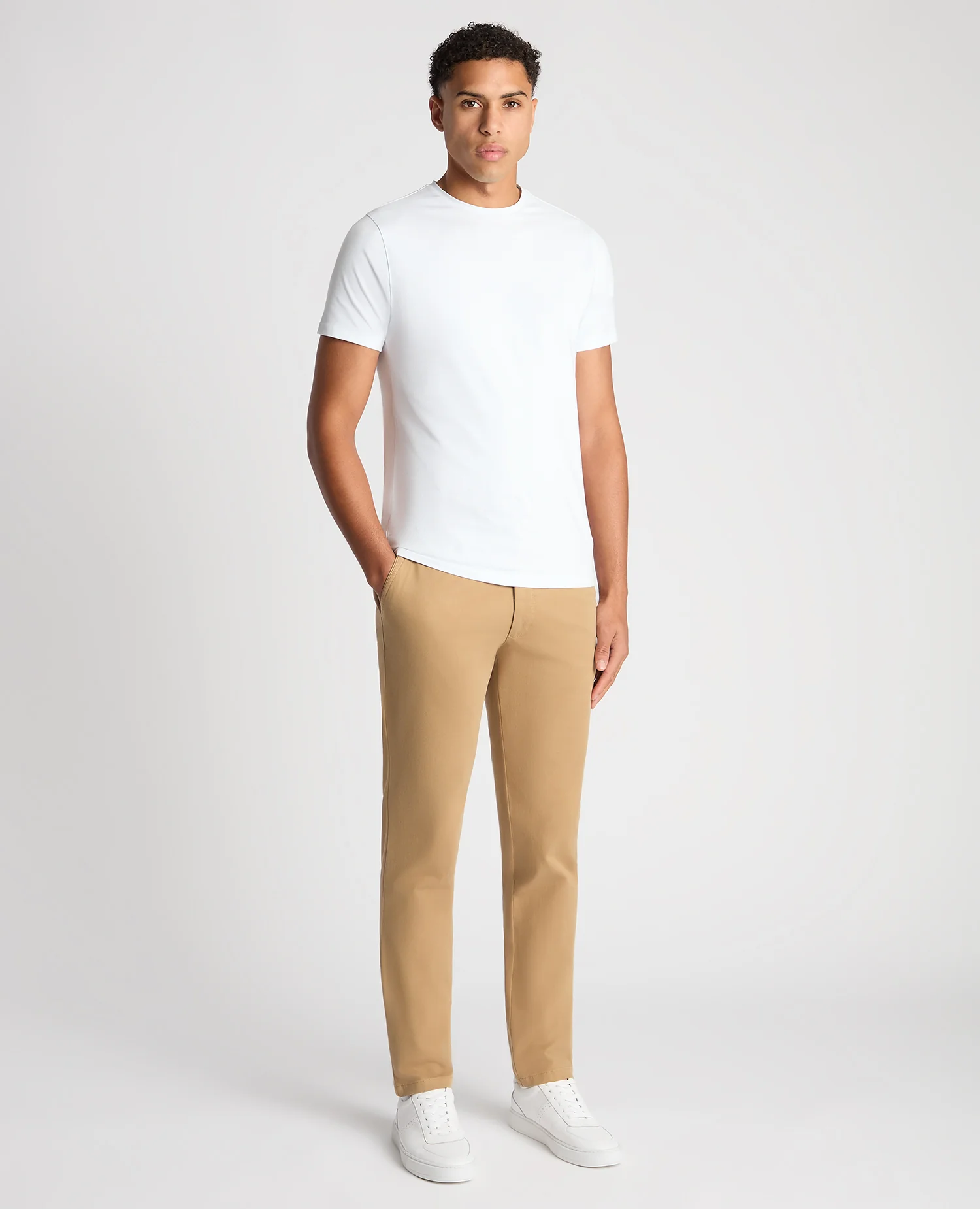 Slim Fit Cotton-Stretch Washed Chino - Image 2