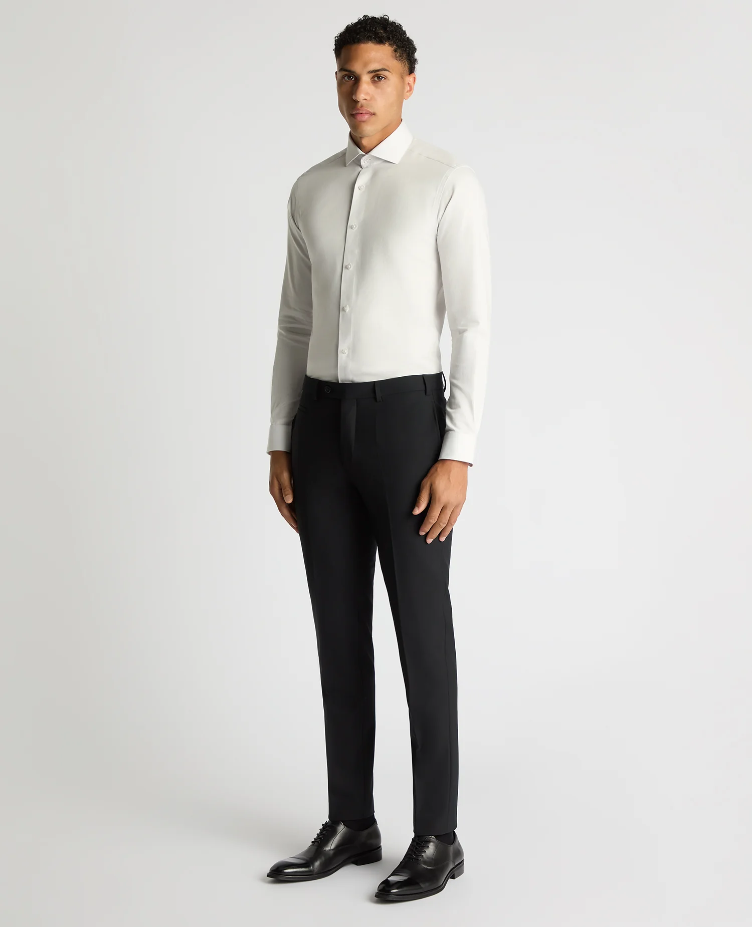 Slim Fit Cotton Twill Shirt - Image 2