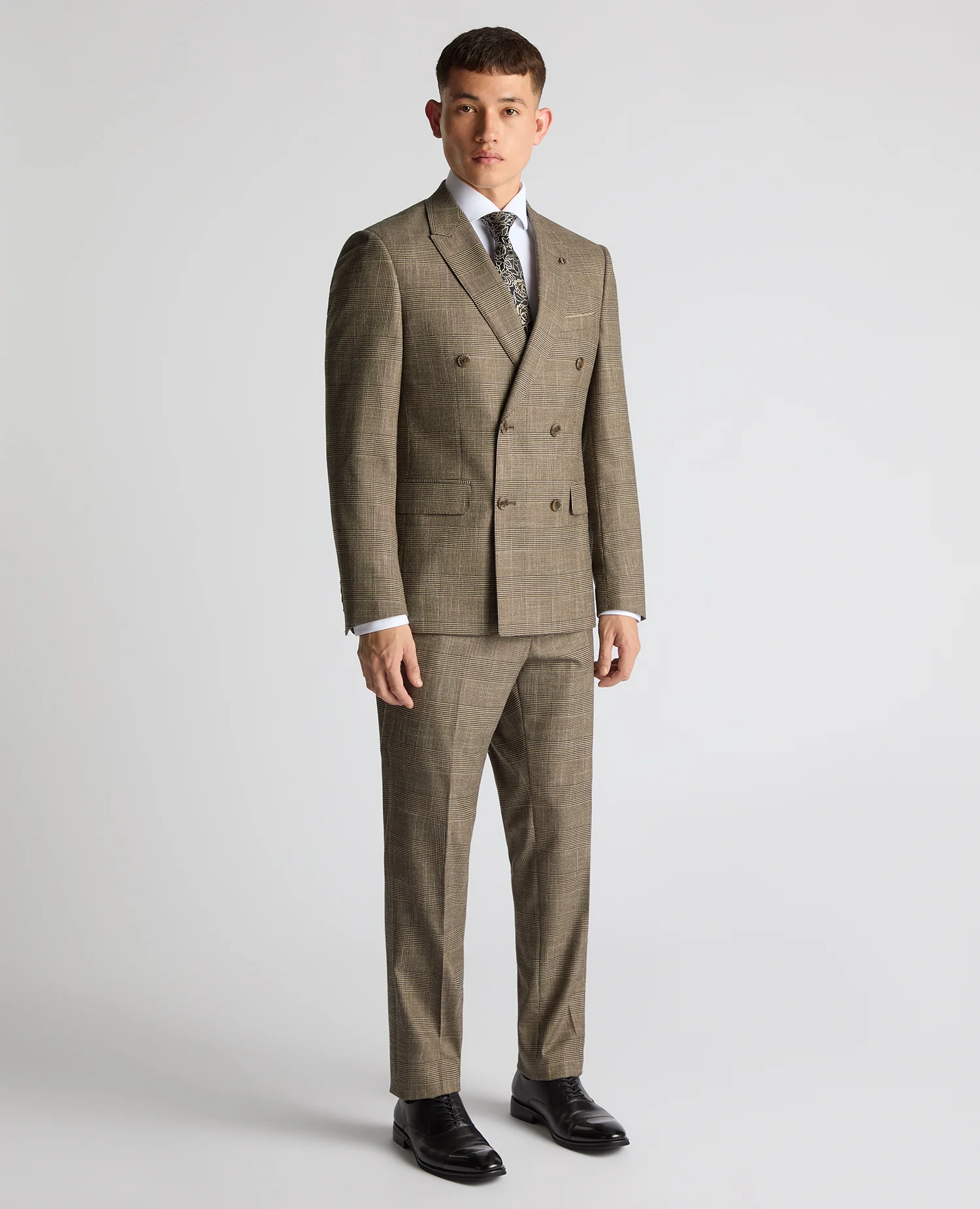Slim Fit Double Breasted Suit - Image 2