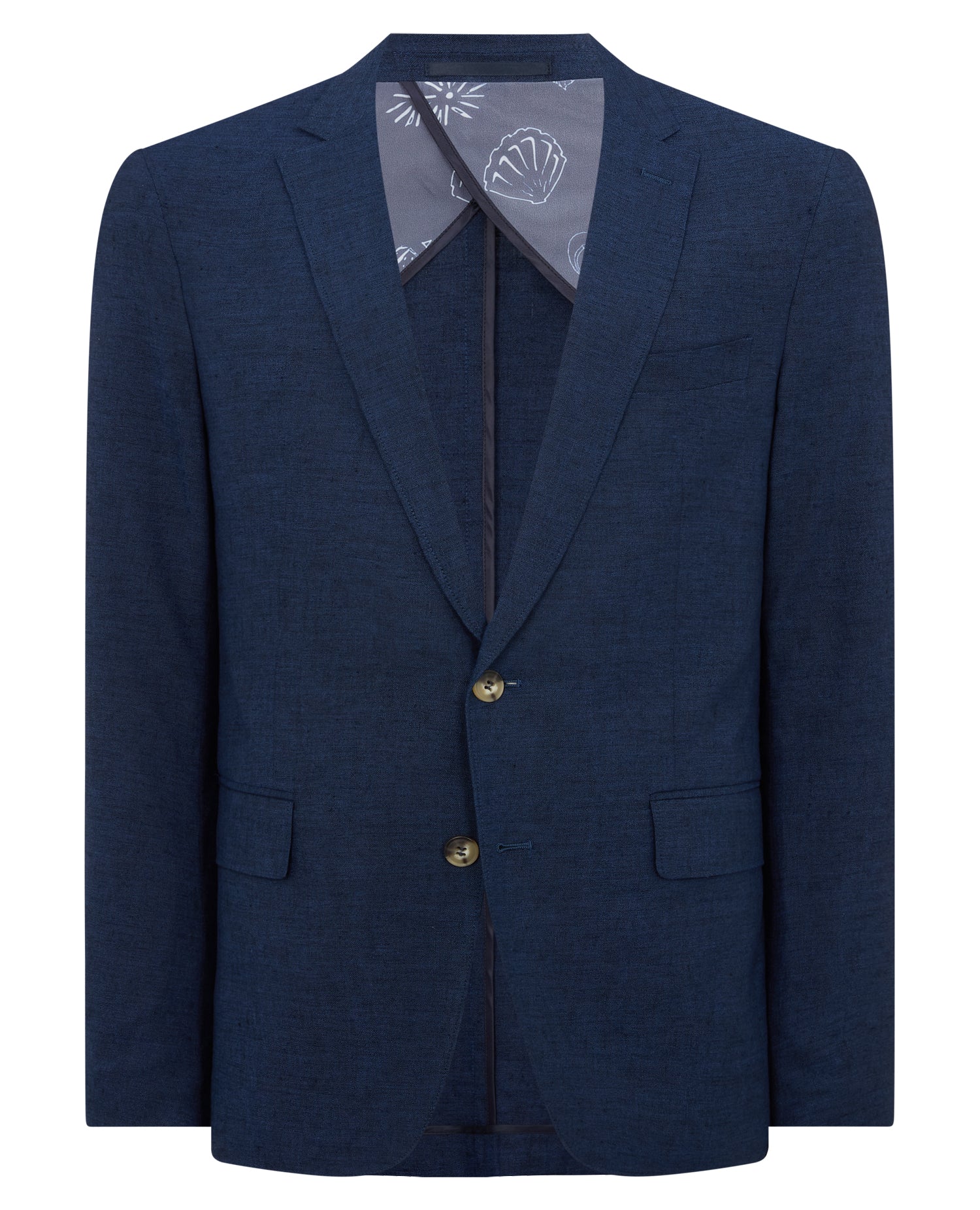 Slim Fit Linen-Blend Jacket - Image 6