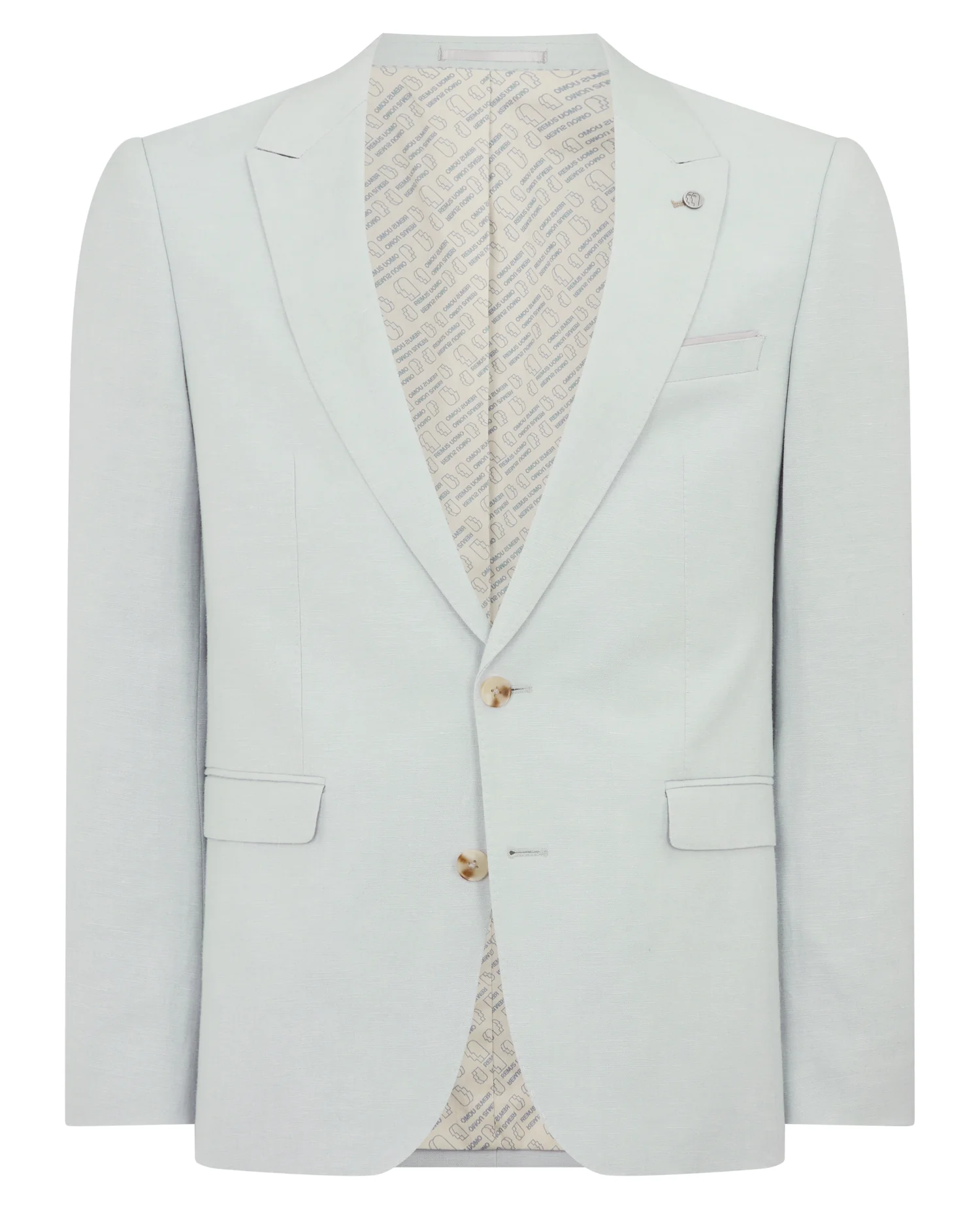 Slim Fit Linen-Blend Suit - Image 6
