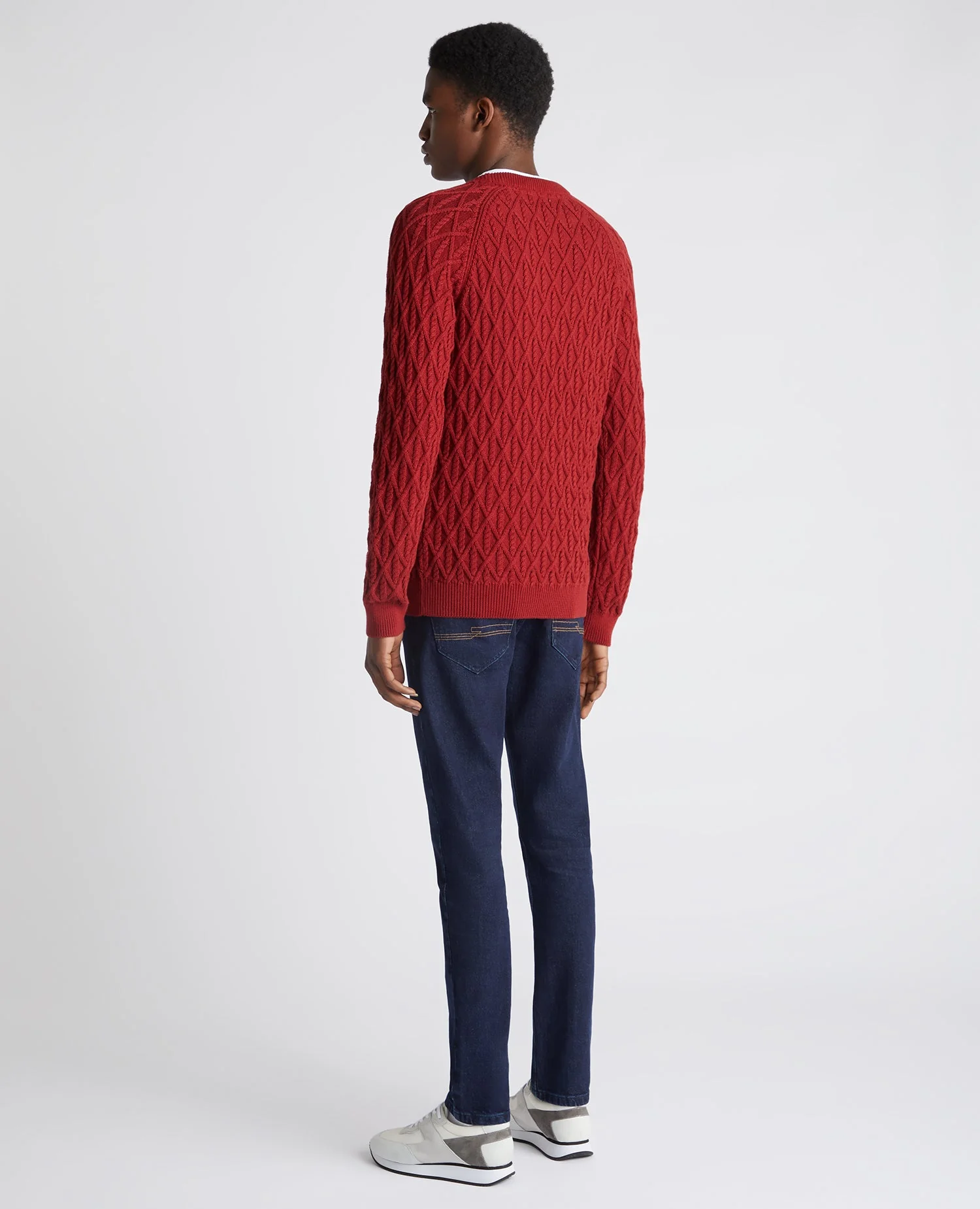 Tapered Fit Cotton Sweater - Image 3