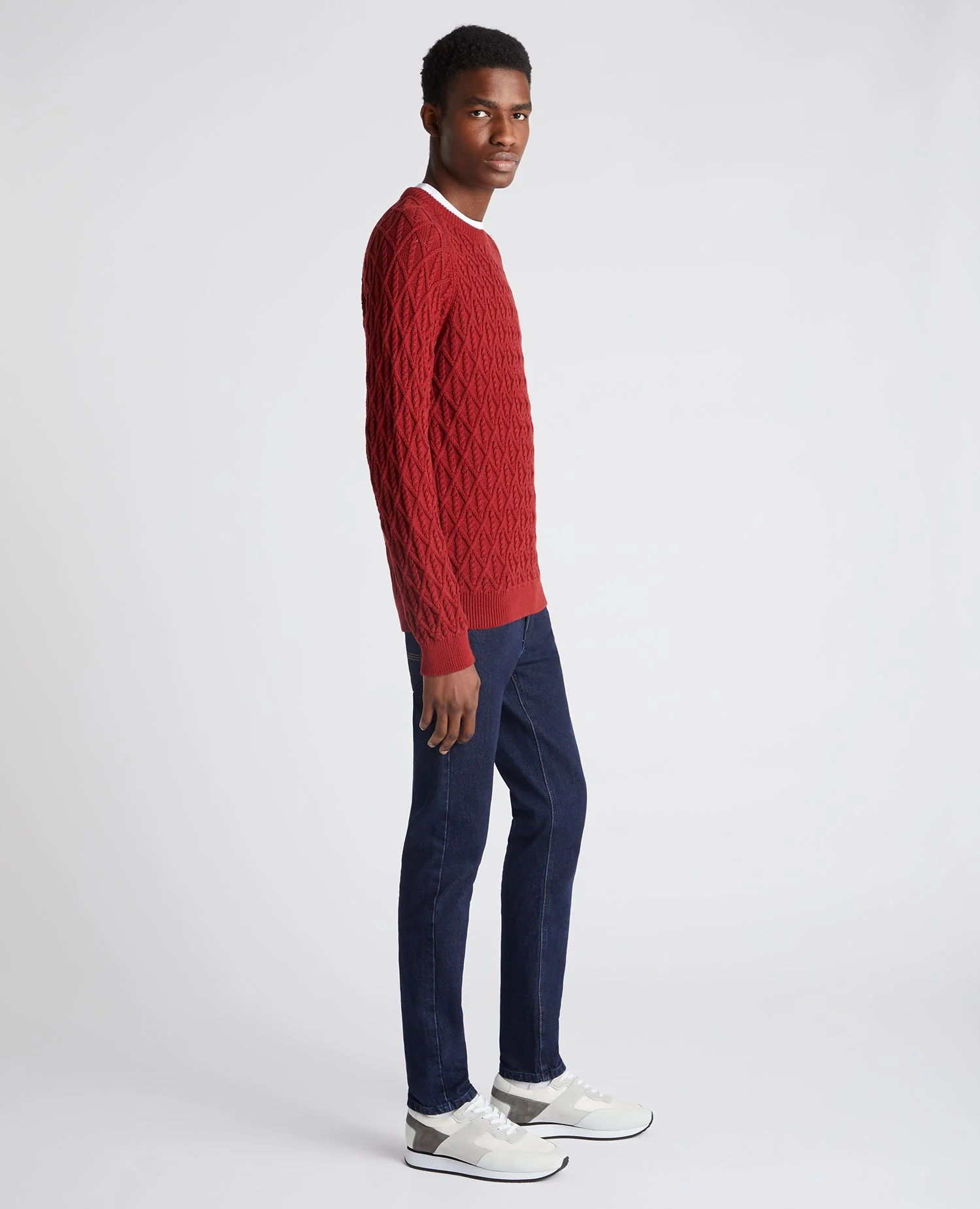 Tapered Fit Cotton Sweater - Image 4