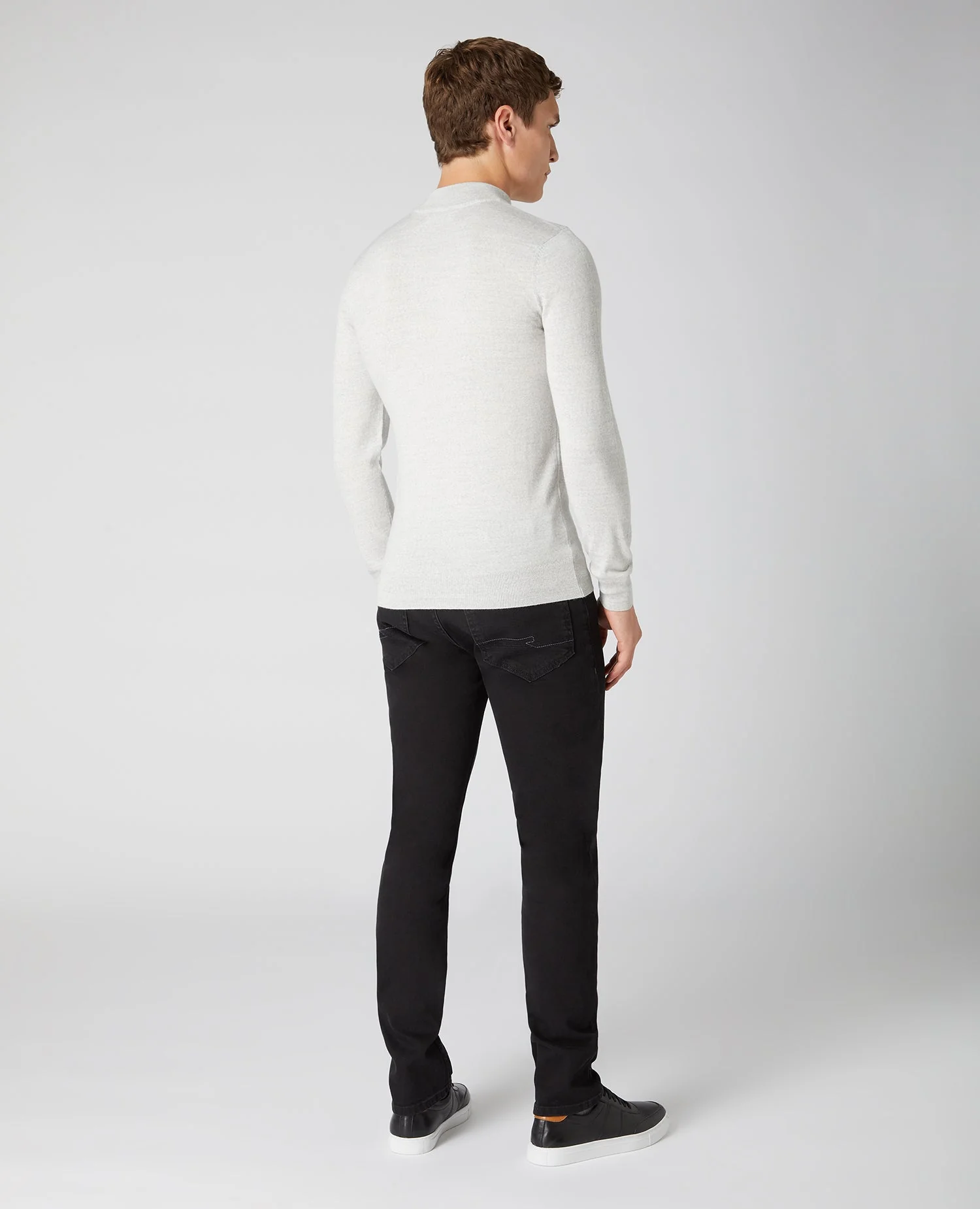 Slim Fit Merino Wool-Blend Turtle Neck - Image 3