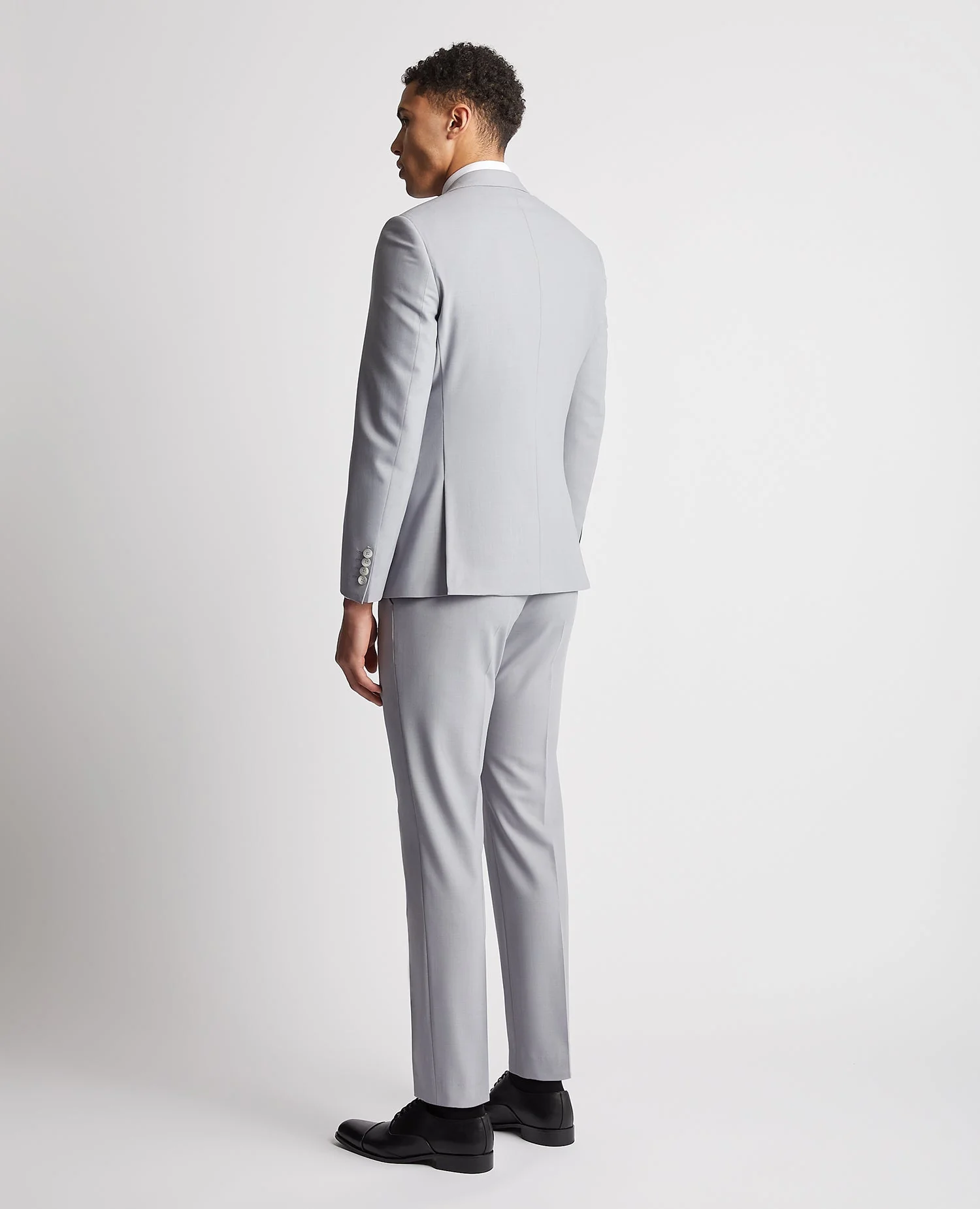 Slim Fit Mix and Match Wool-Blend Suit Jacket - Image 3