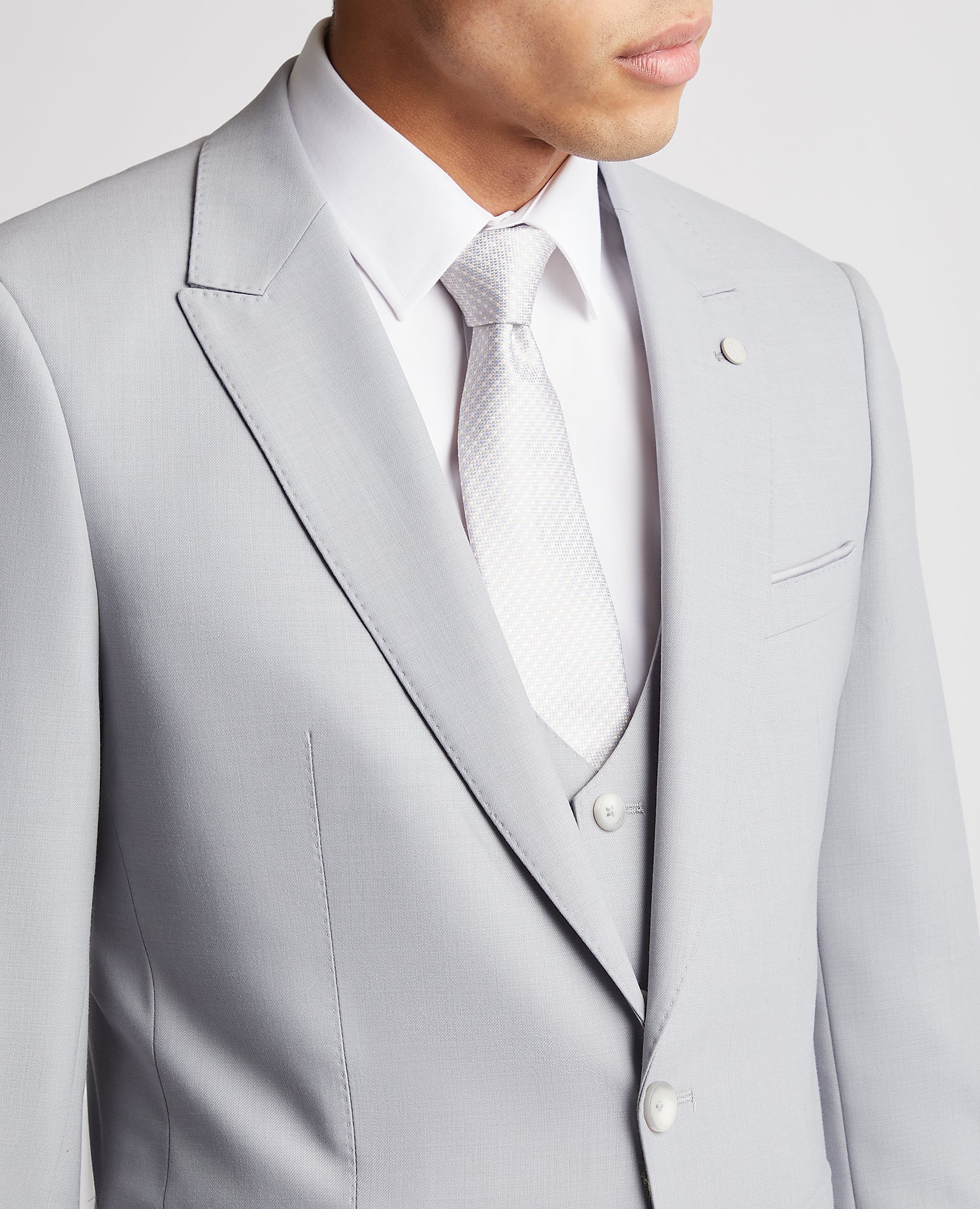 Slim Fit Mix and Match Wool-Blend Suit Jacket - Image 4
