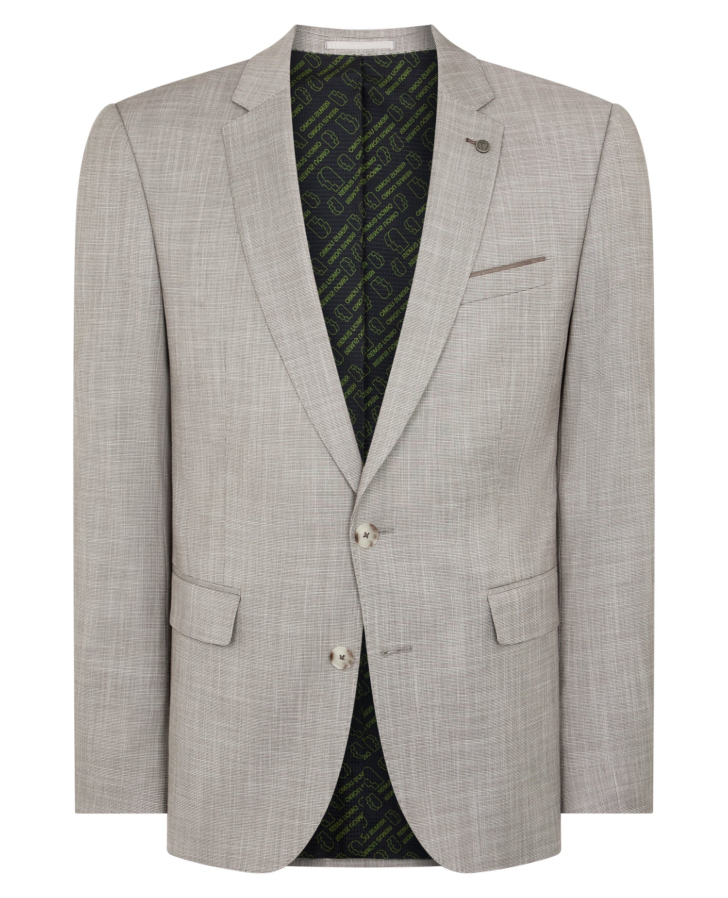Slim Fit Notch Lapel Suit Jacket - Image 6