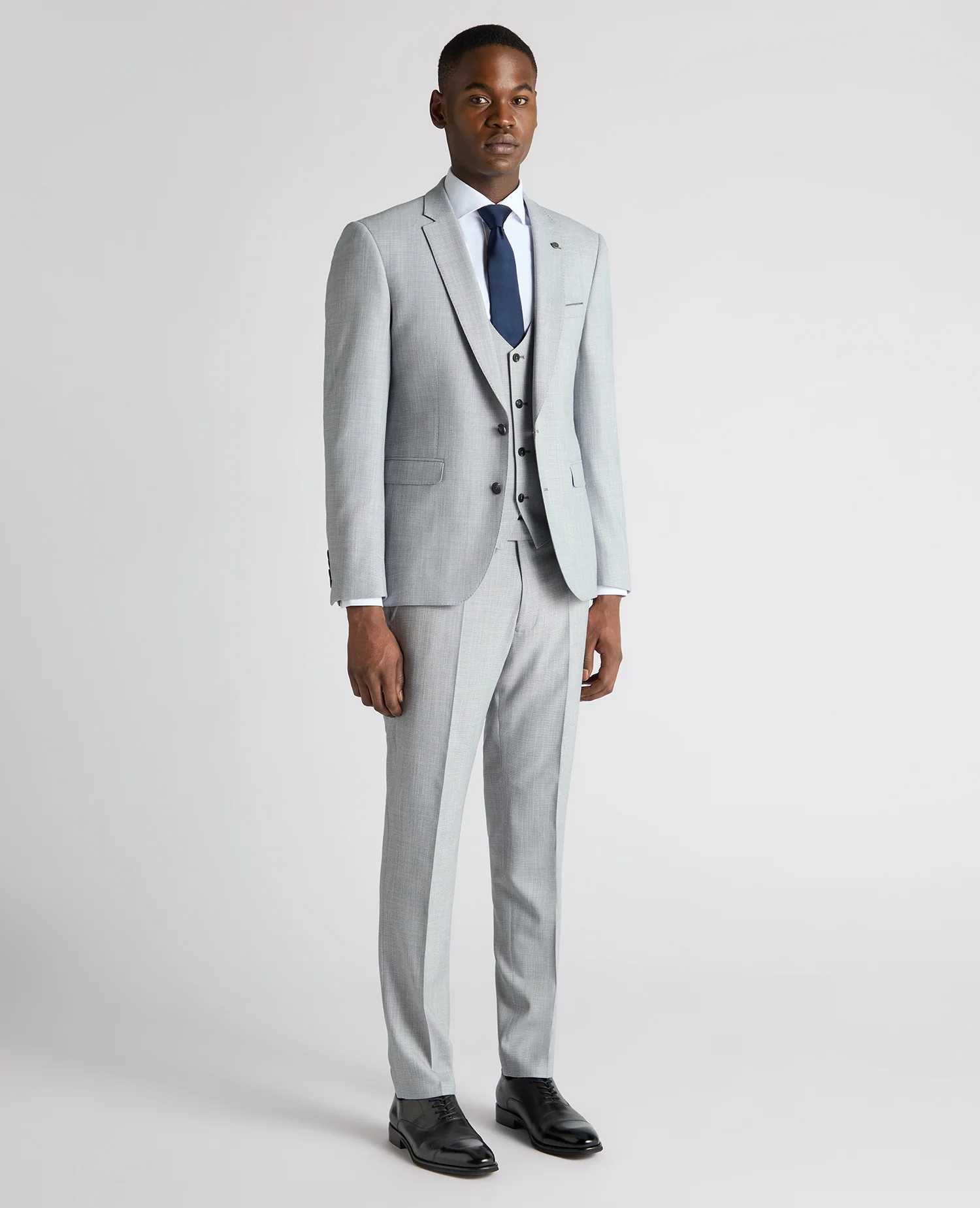 Slim Fit Micro Houndstooth Suit - Image 2